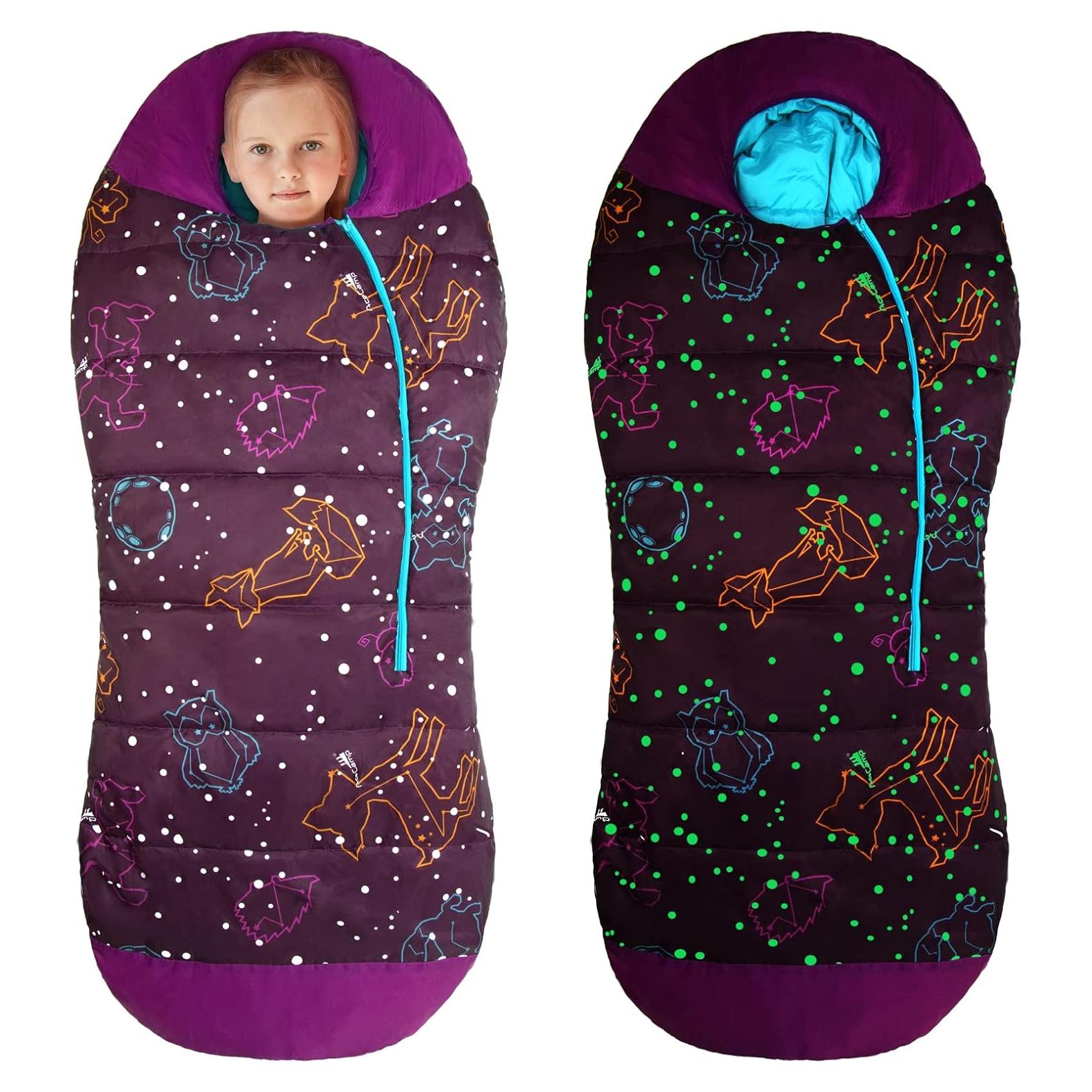 Saco de dormir mummy AceCamp para niños azul - 0.63 kg, 30°F
