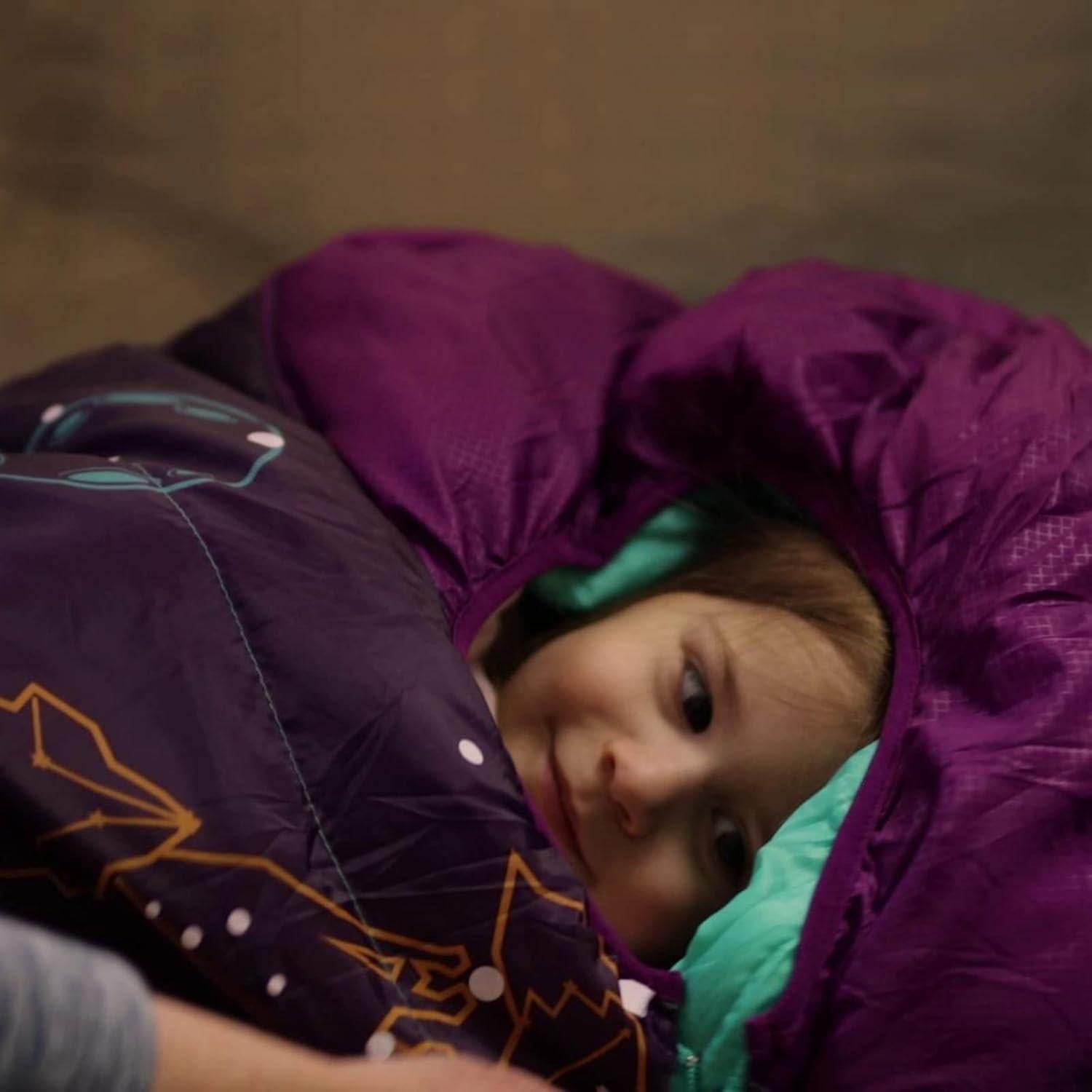 Saco de dormir mummy AceCamp para niños azul - 0.63 kg, 30°F