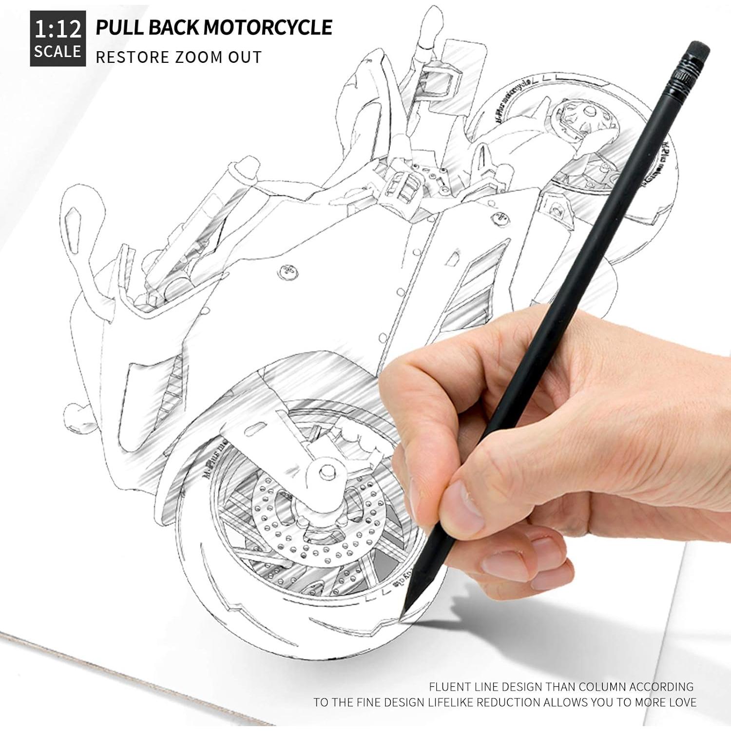 Motocicleta de Juguete CYYSFIVQZ 1:12 con Sonidos y Luces