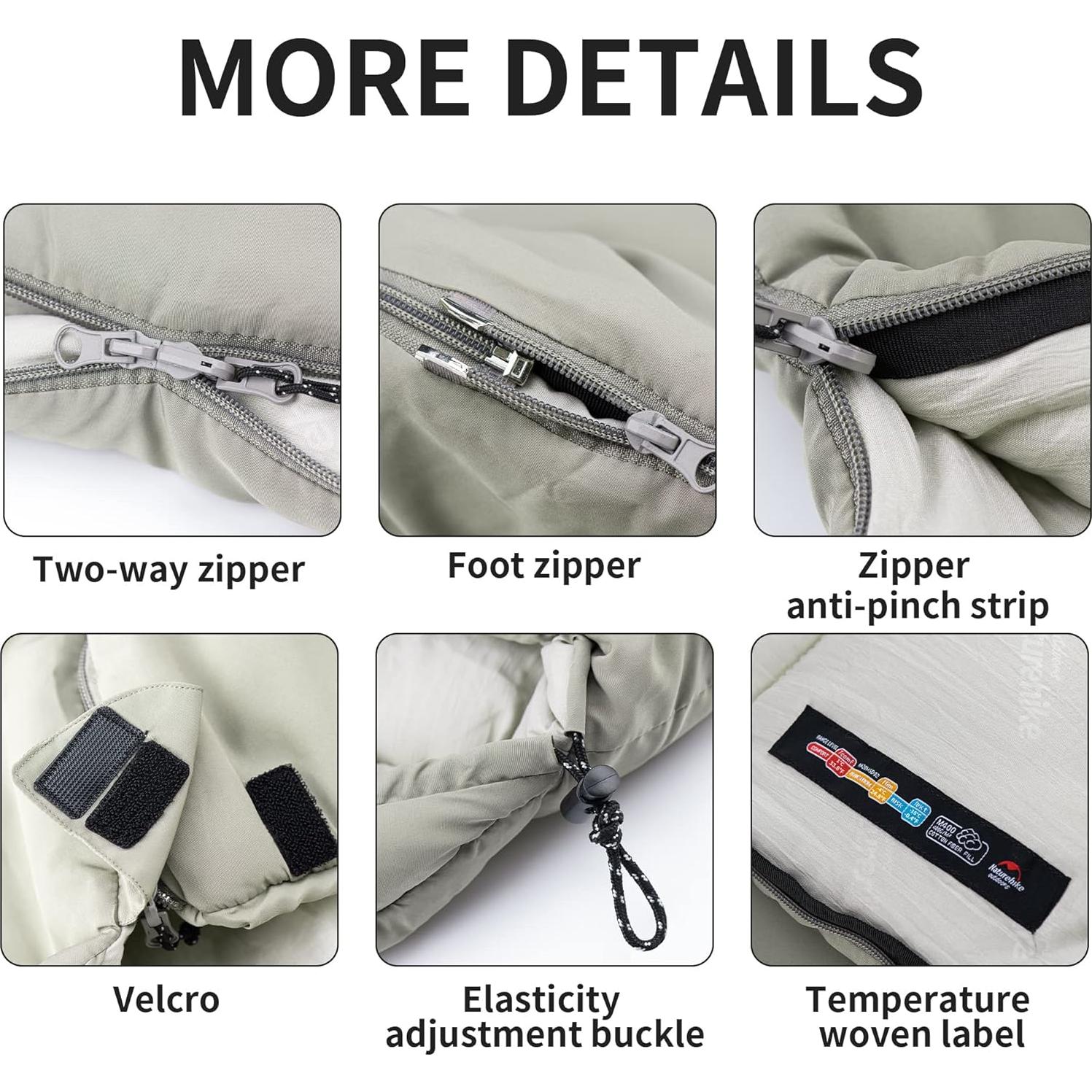 Saco de dormir Naturehike M180 5C Verde Camuflaje 3 Estaciones