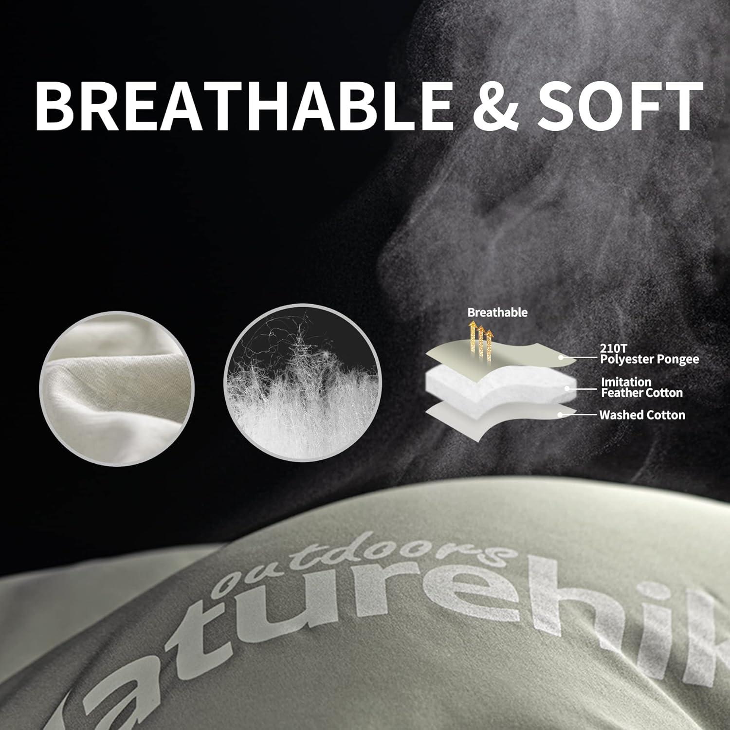 Saco de dormir Naturehike M180 5C Verde Camuflaje 3 Estaciones