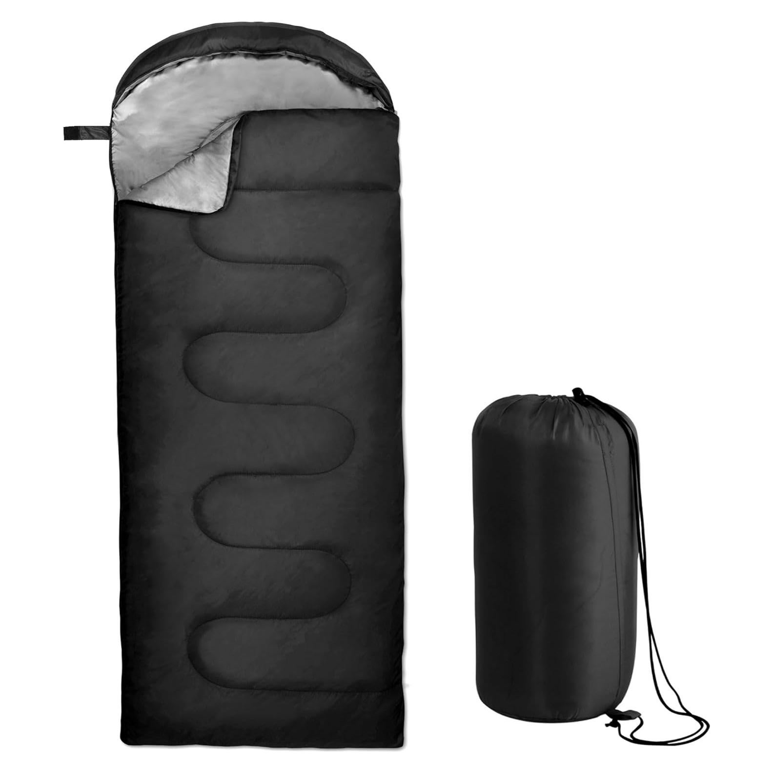 Saco de Dormir Impermeable Trail Maker 180x76 cm Negro
