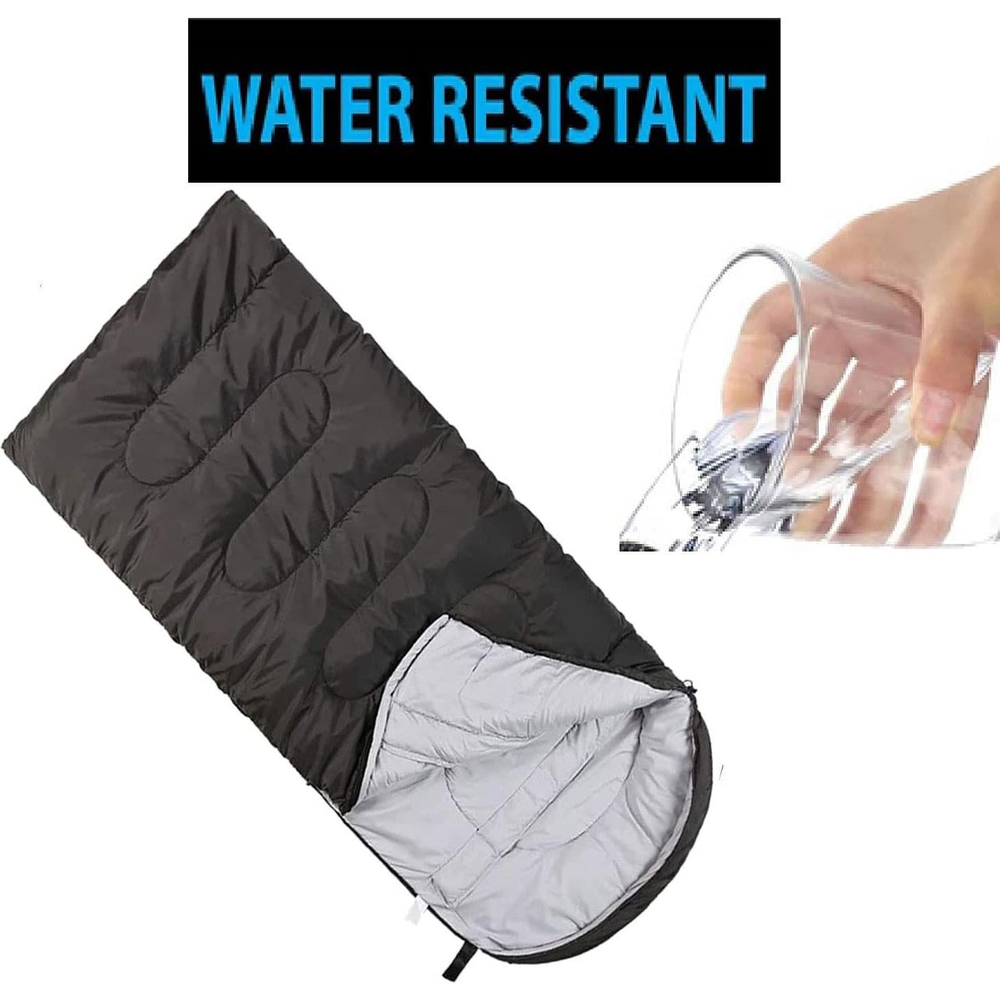 Saco de Dormir Impermeable Trail Maker 180x76 cm Negro