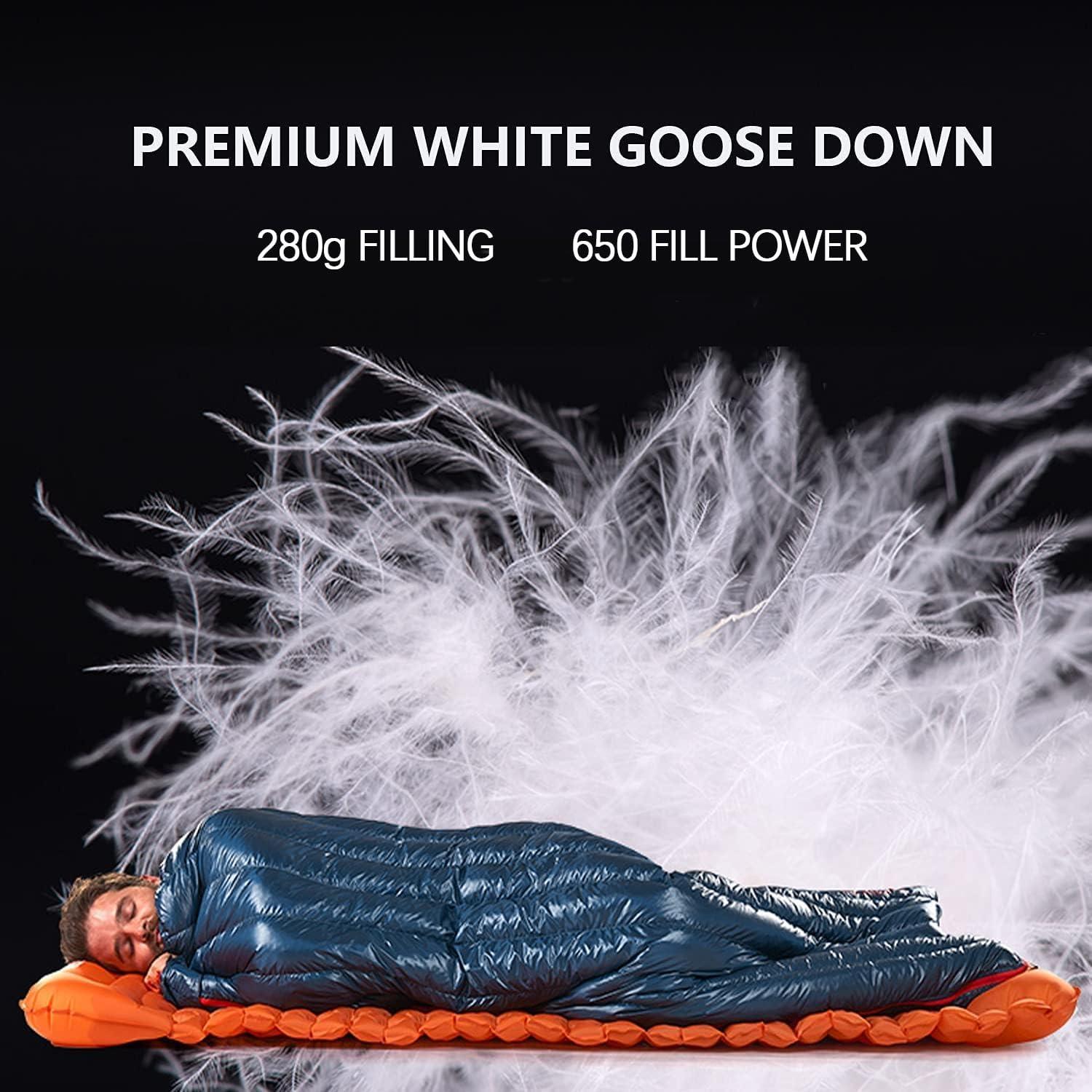 Saco de dormir Naturehike Chanyi plumas 650 Fill Power 570g