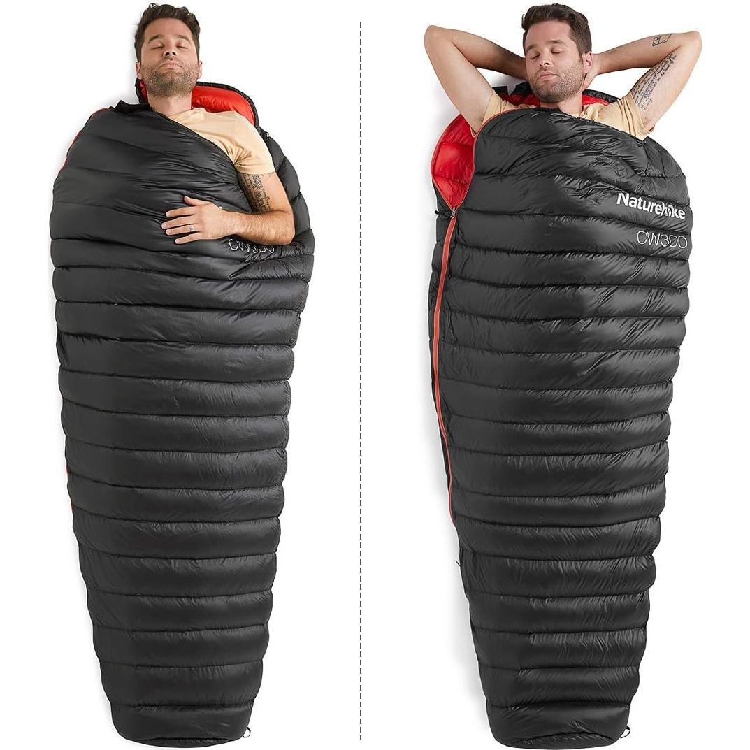 Saco de Dormir Momia Naturehike CW300 0°C Nylon Compacto