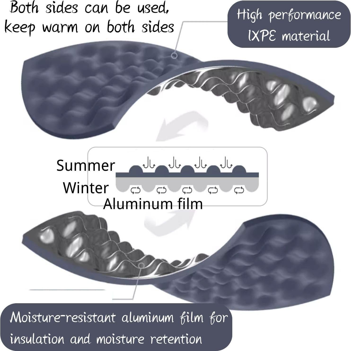 Almohadilla Plegable para Dormir Windhike 200x65 cm Azul