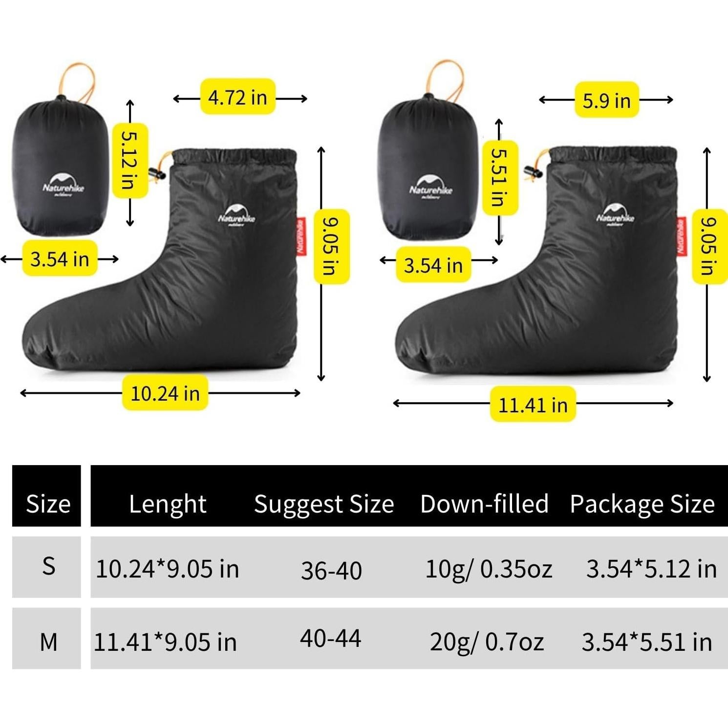 Botas de Ganso Ultraligeras Naturehike para Invierno - S/M