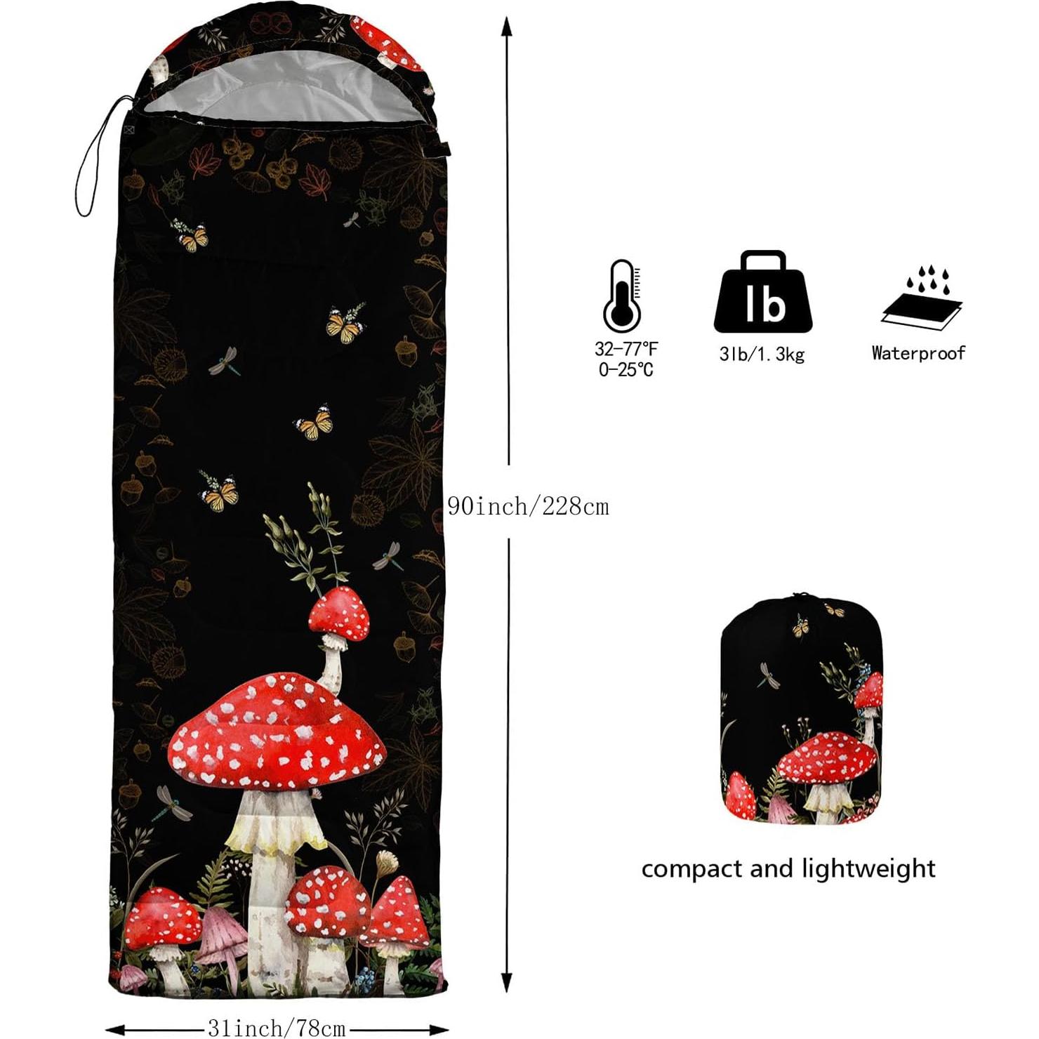 Saco de Dormir XYNHML para Camping 1 Persona Azul 0-25°C