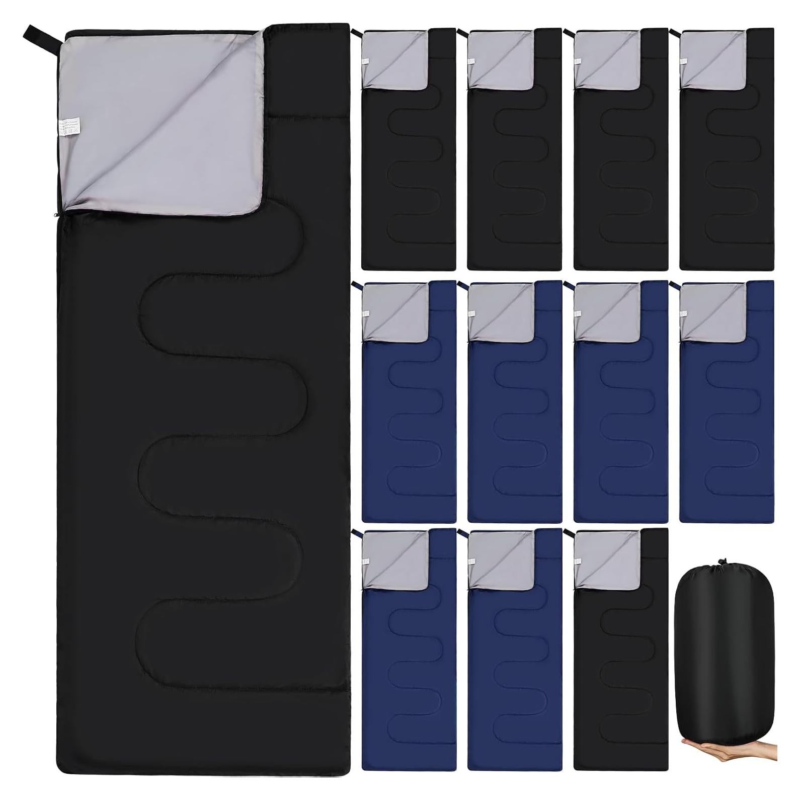 Sacos de Dormir Macarrie 12 Paquetes Impermeables 0°C