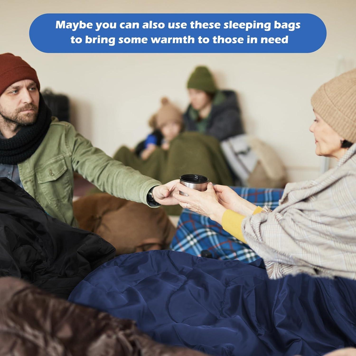 Sacos de Dormir Macarrie 12 Paquetes Impermeables 0°C