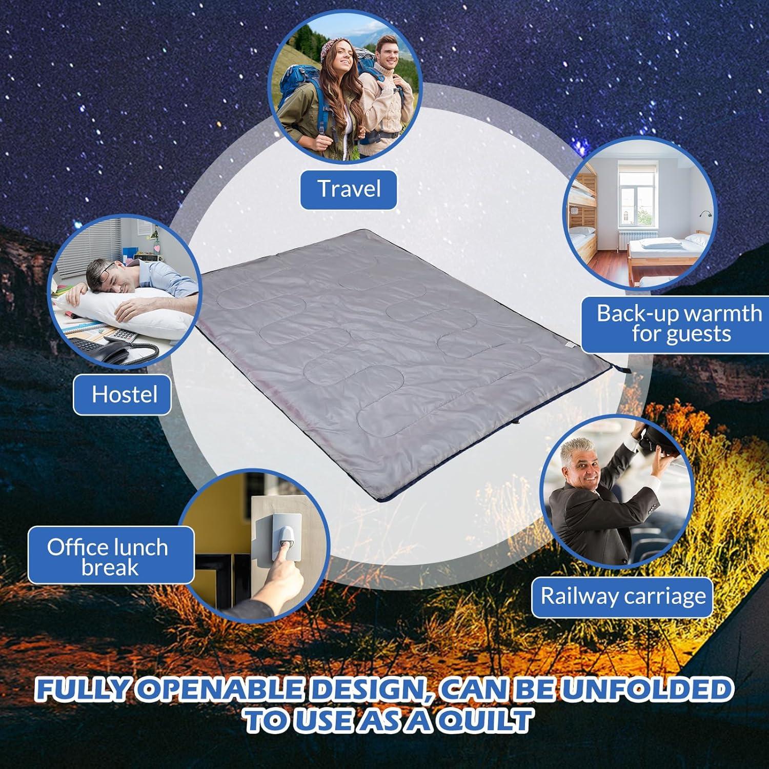 Sacos de Dormir Macarrie 12 Paquetes Impermeables 0°C