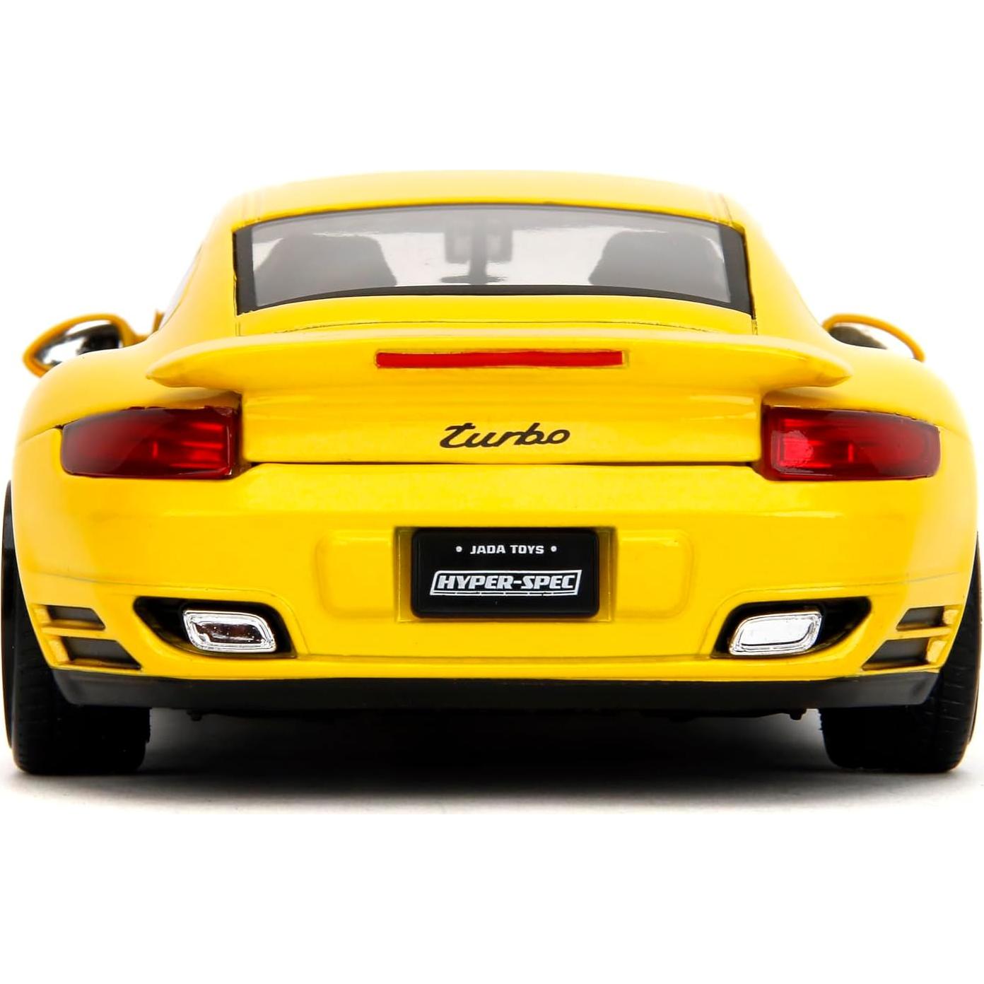 Coche de Fundición Jada Toys Porsche 911 Turbo 1:24 Amarillo