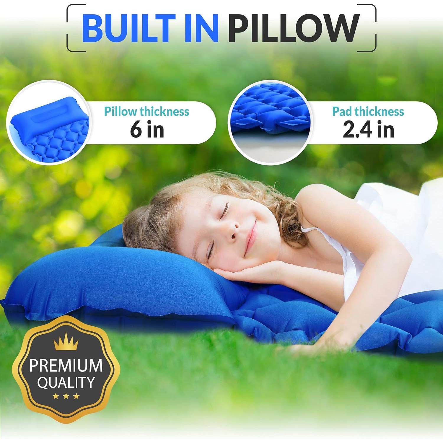 Colchoneta Inflable para Niños High Stream Gear Azul 150x53cm