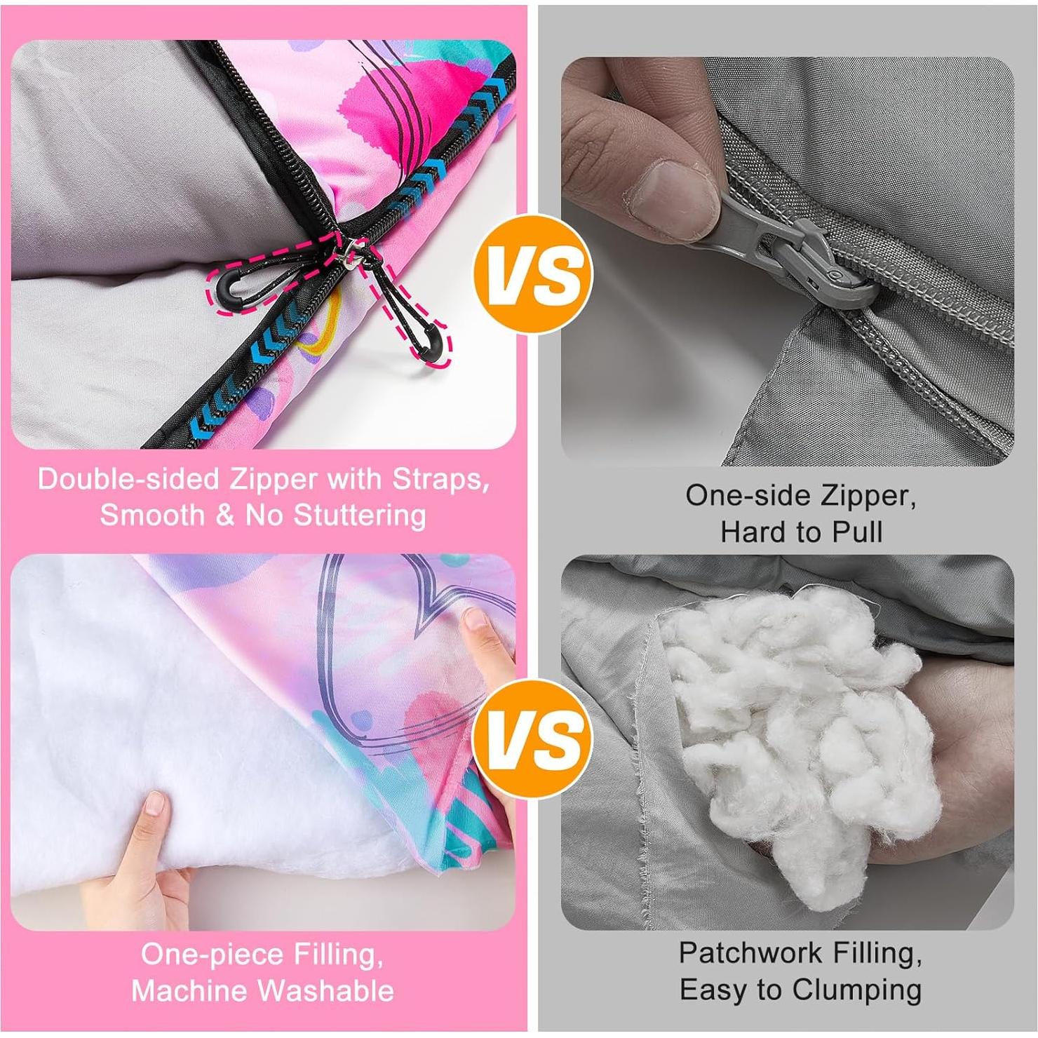 Saco de Dormir FIOBEE para Niños 3 Estaciones 178x71cm