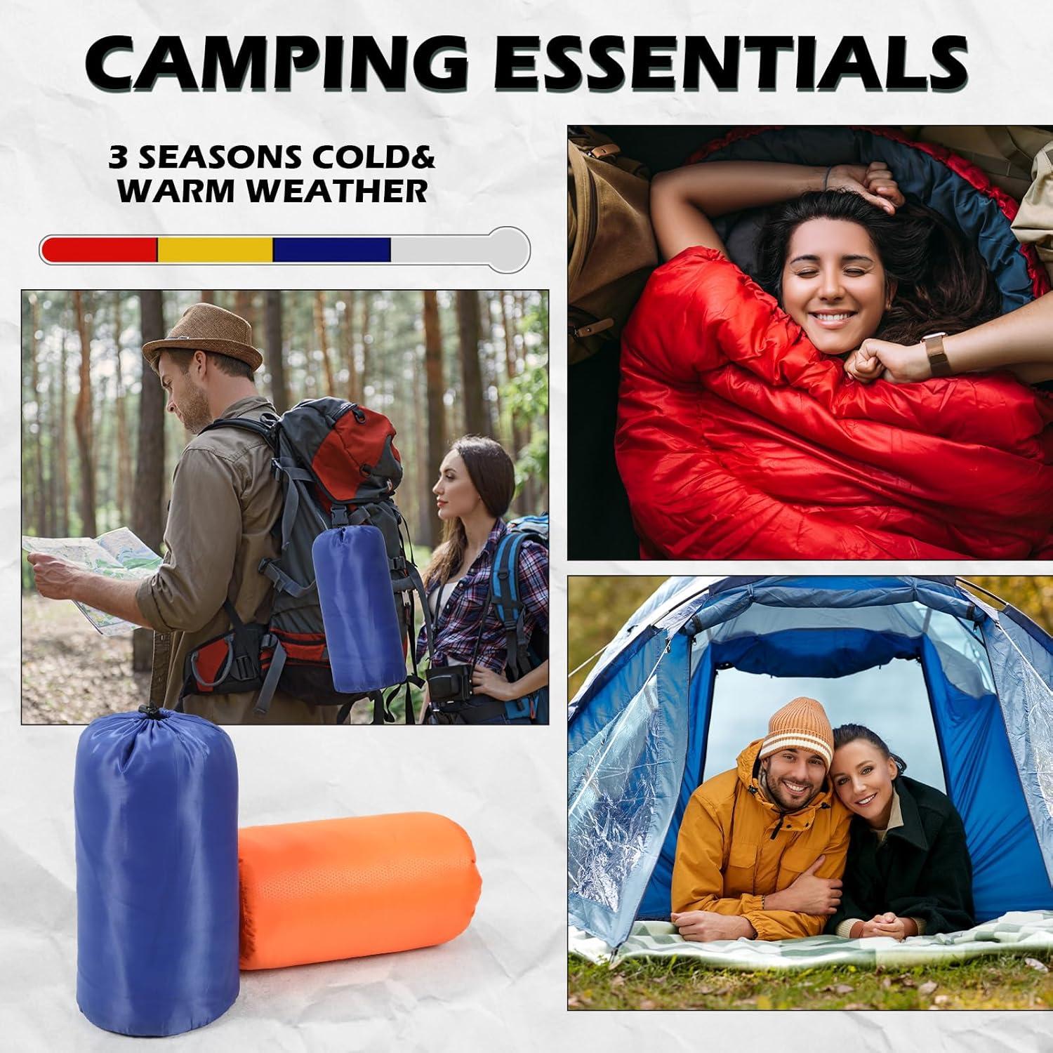 Sacos de Dormir para Camping Junkin 36 Pcs 210x75 cm Impermeables