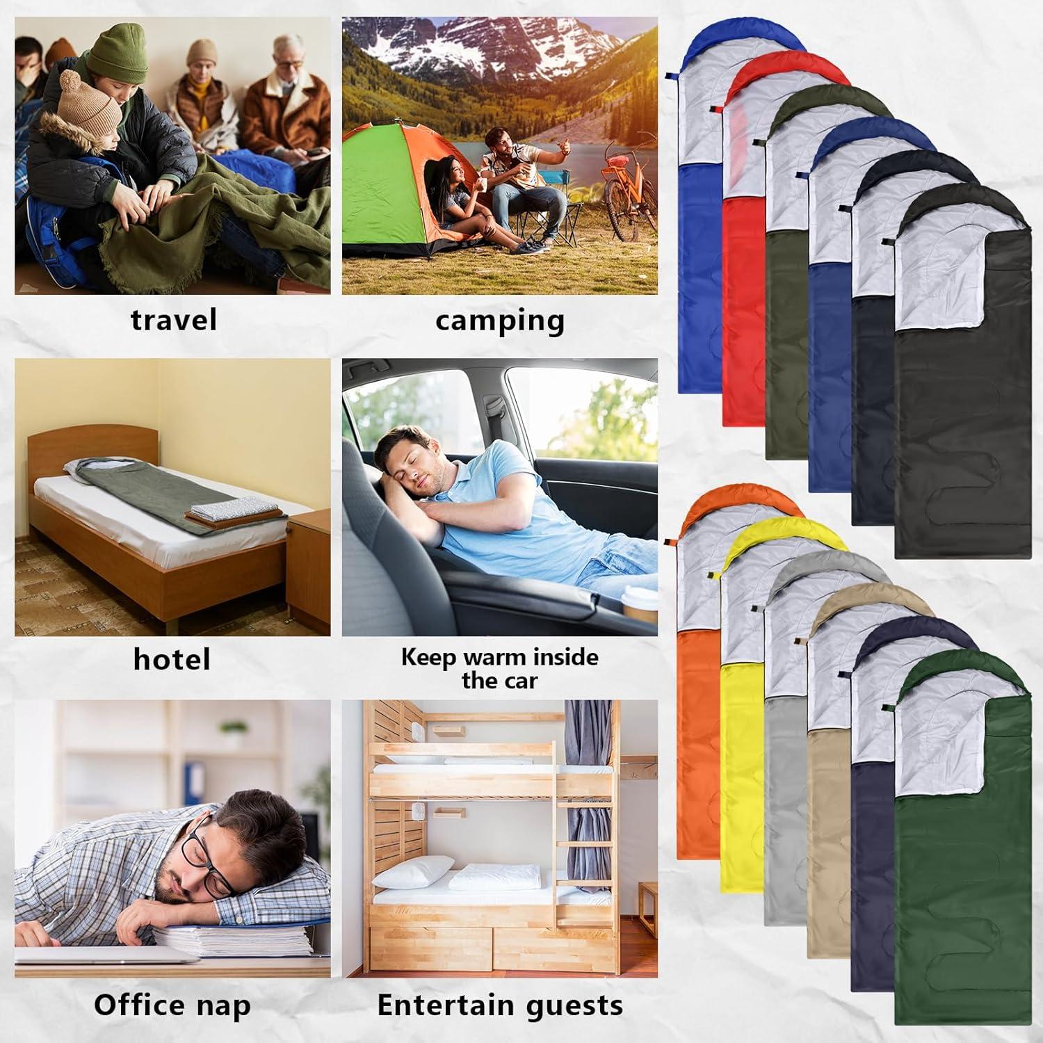 Sacos de Dormir para Camping Junkin 36 Pcs 210x75 cm Impermeables