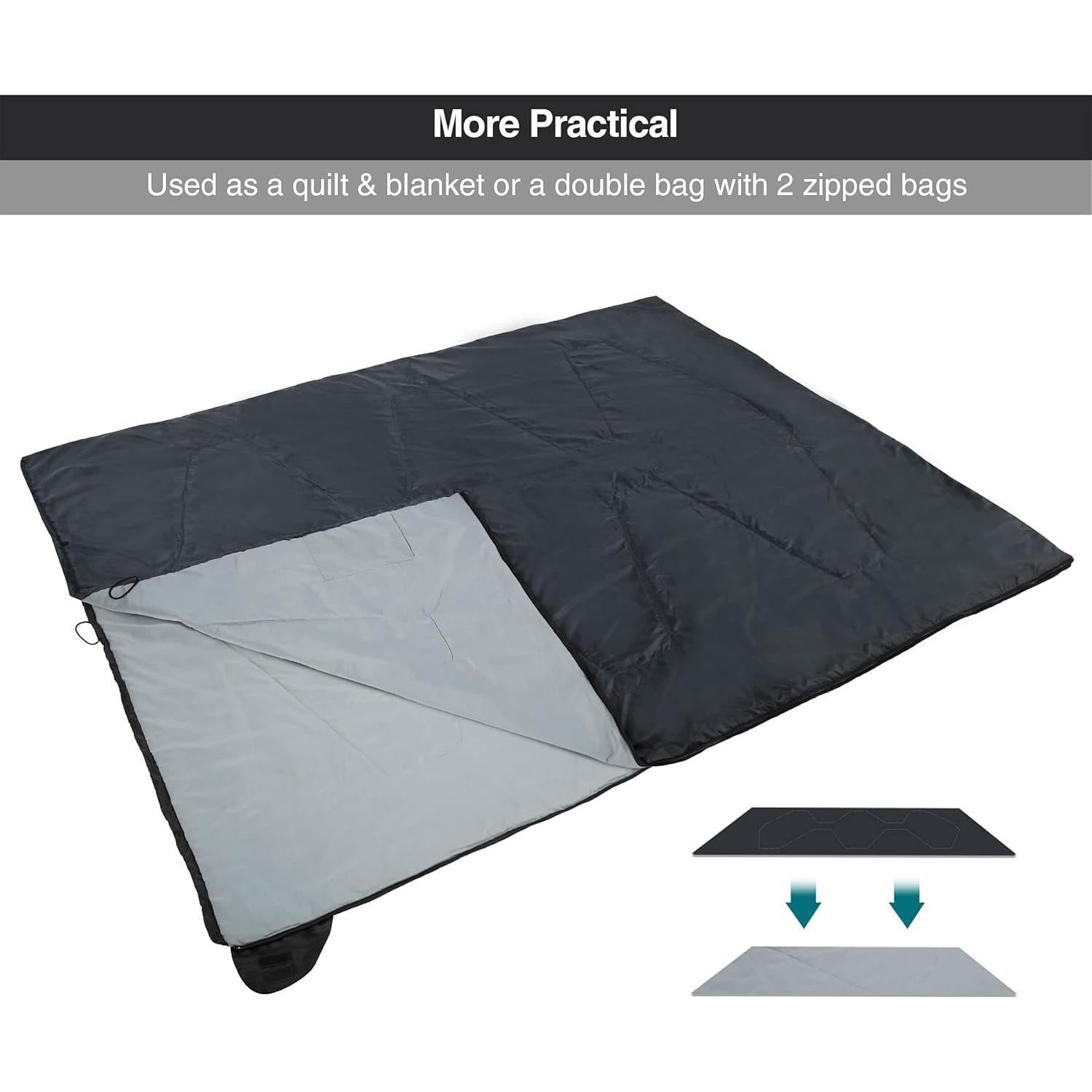 Saco de Dormir Ultra Ligero REDCAMP 1 Persona Verano 210x83cm