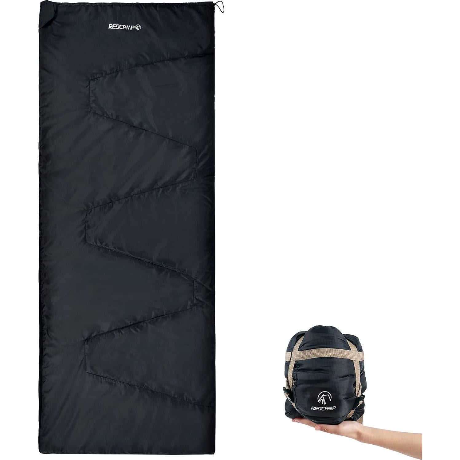 Saco de Dormir Ultra Ligero REDCAMP 1 Persona Verano 210x83cm