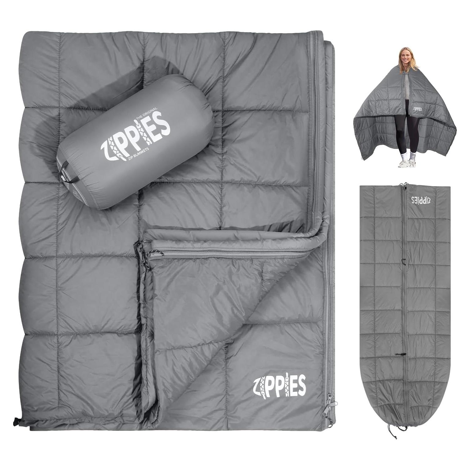Manta Camping ZIPPIES 3M Thinsulate 200x155cm Gris