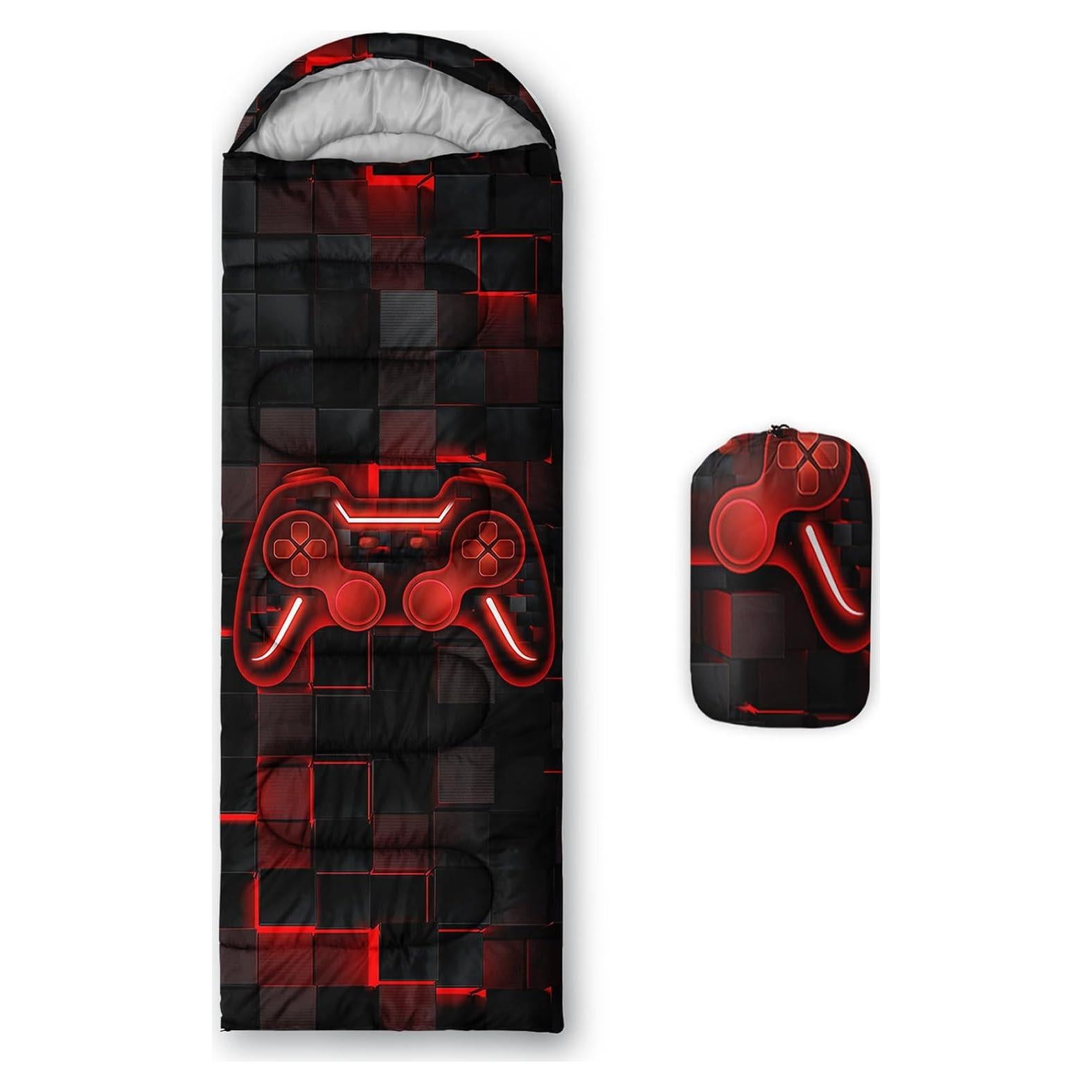 Saco de Dormir Axolotl Gamepad 3 Estaciones 229x79cm