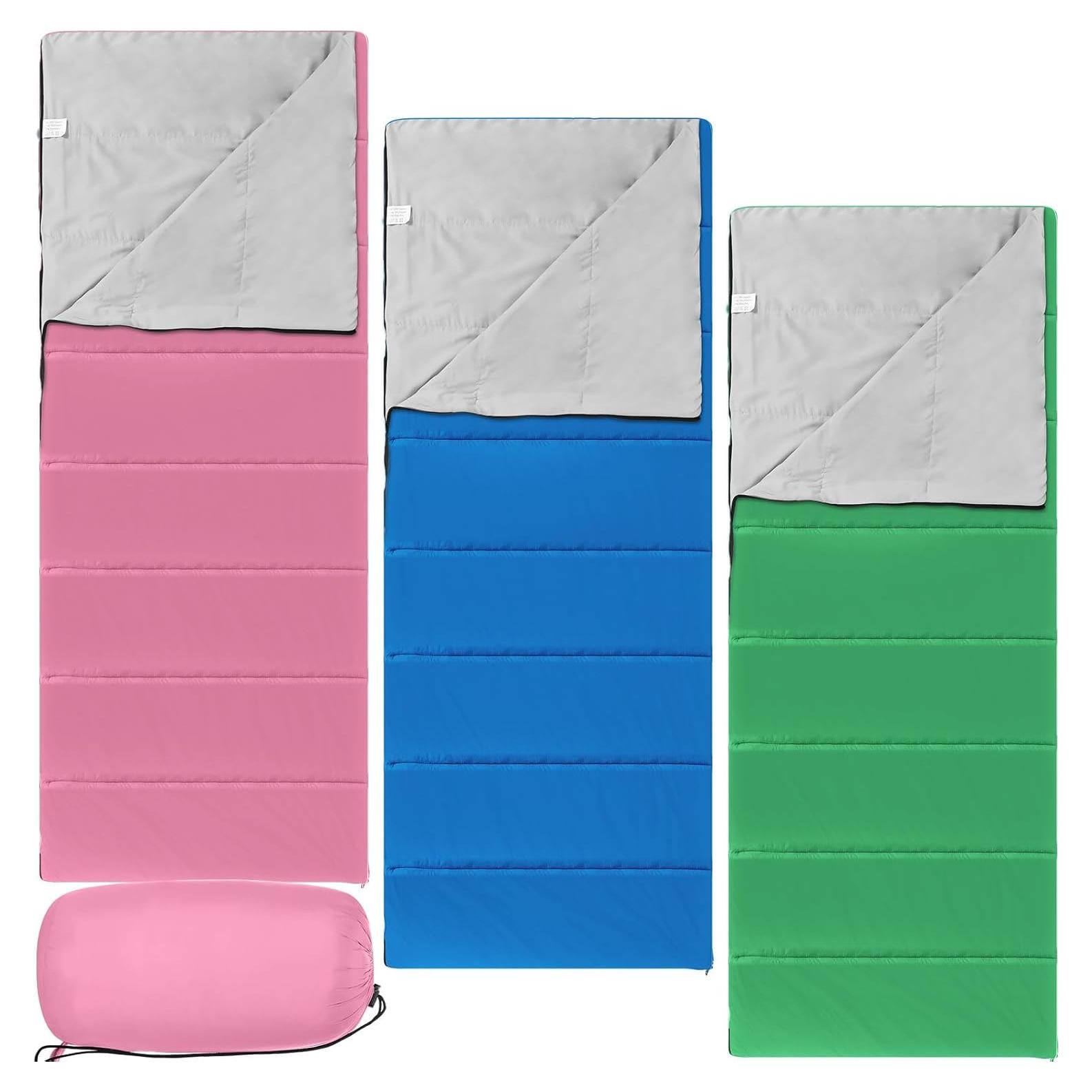 Sacos de Dormir Macarrie 3 Pcs 190x76 cm para Camping