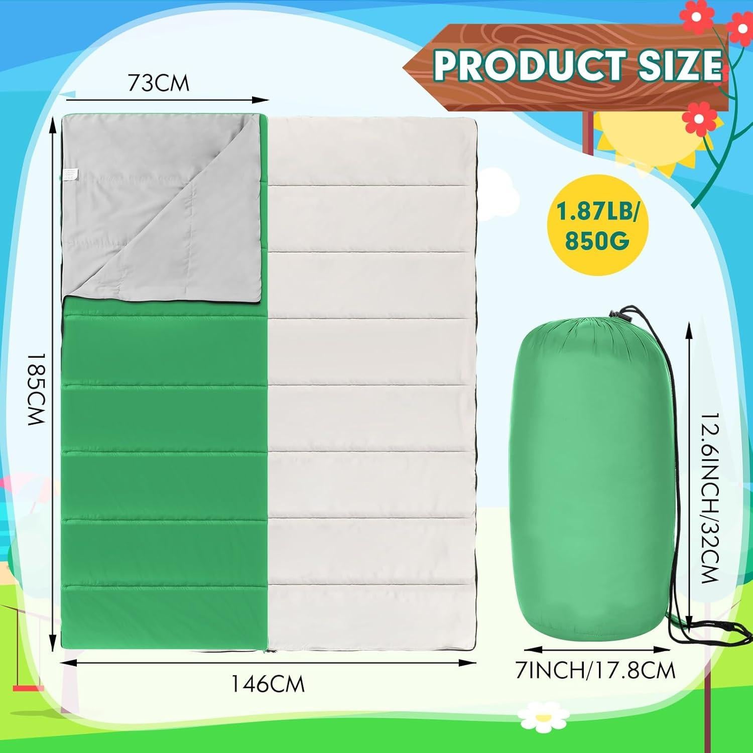 Sacos de Dormir Macarrie 3 Pcs 190x76 cm para Camping