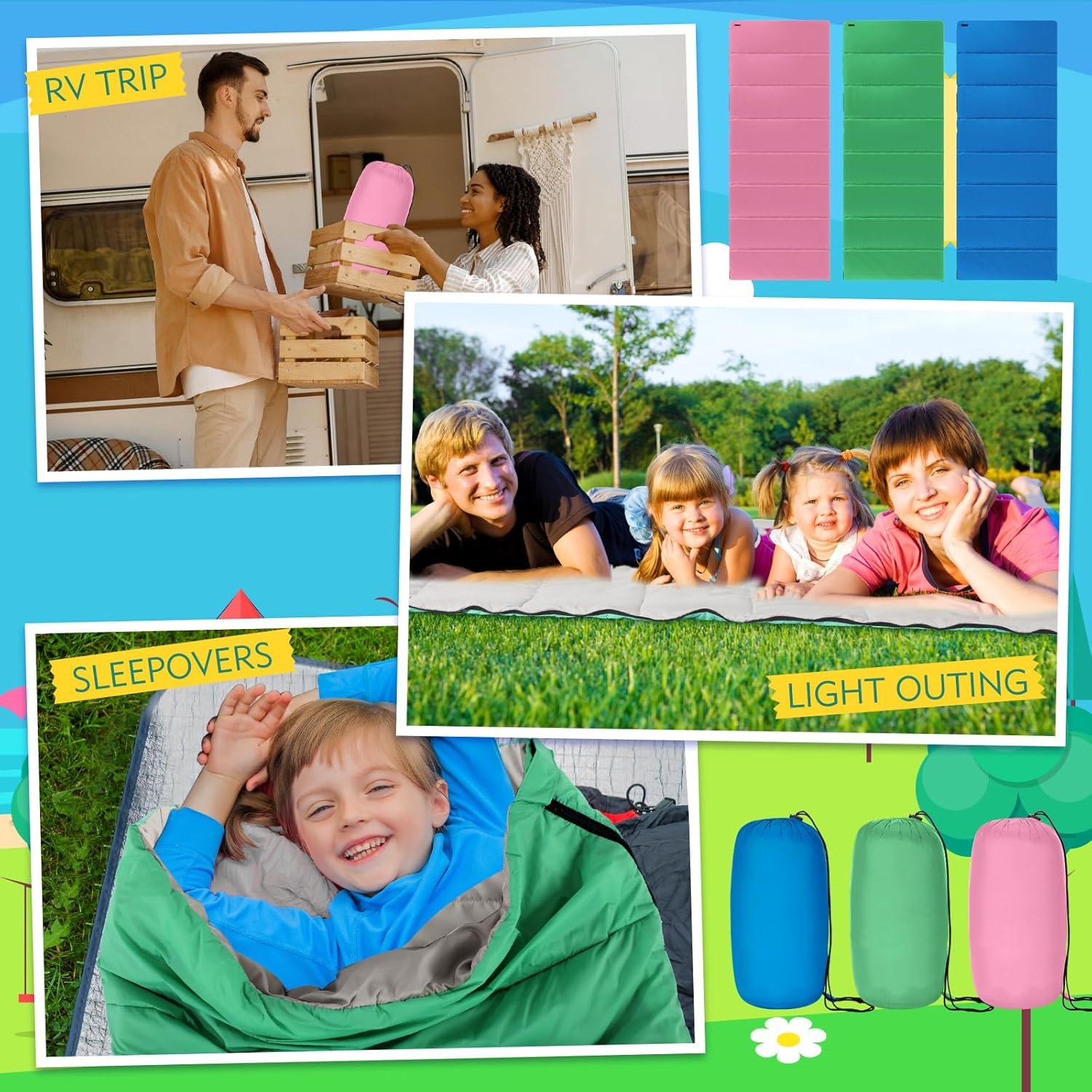 Sacos de Dormir Macarrie 3 Pcs 190x76 cm para Camping