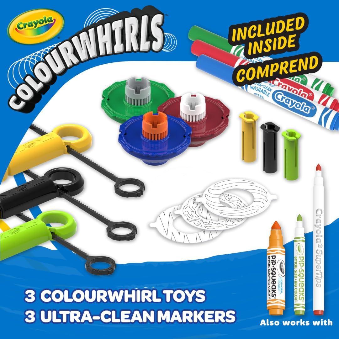 Crayola Colourwhirls 3 Piezas - Juguete de Arte Creativo
