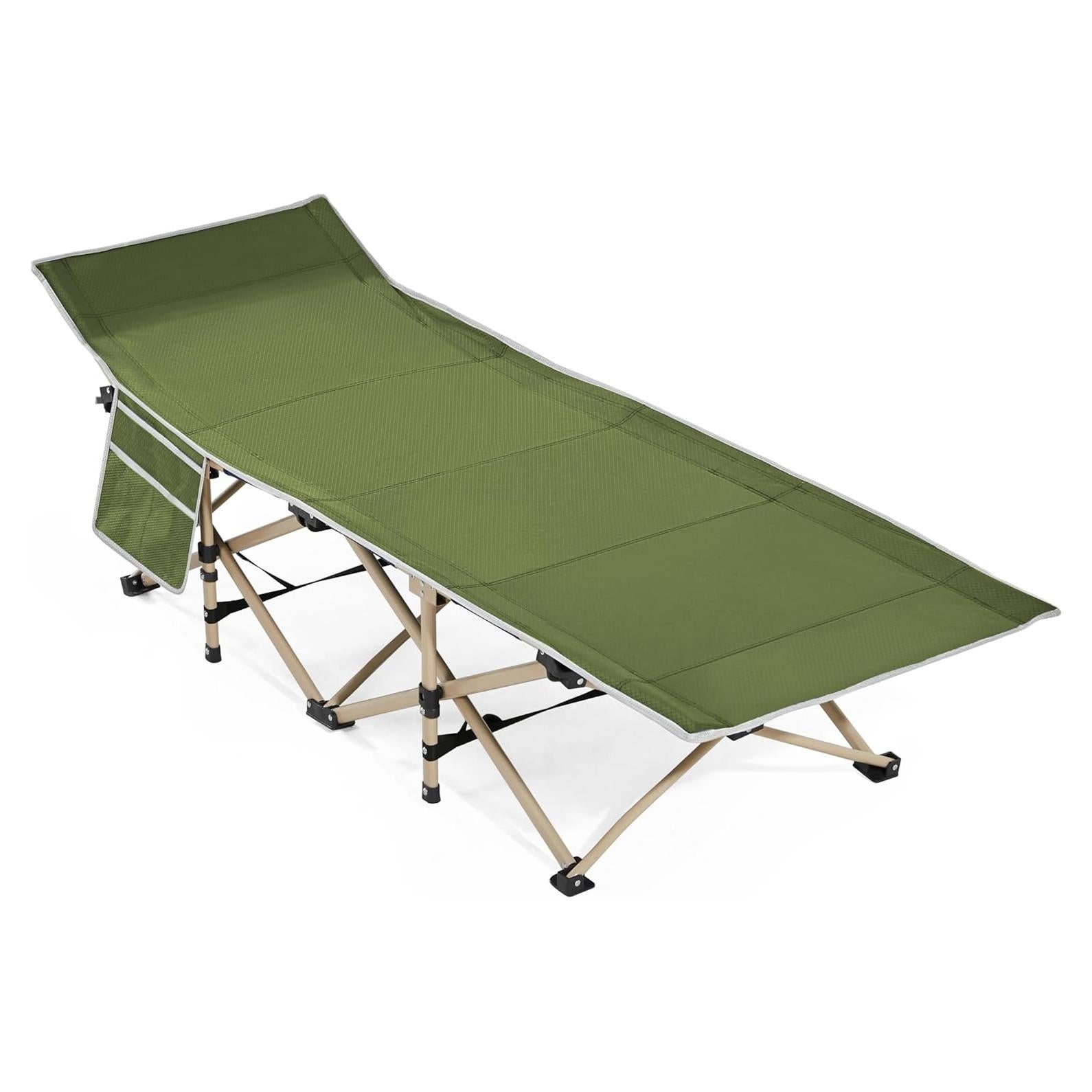 Cama de Camping Plegable Yaheetech 186x66x52cm Verde Militar