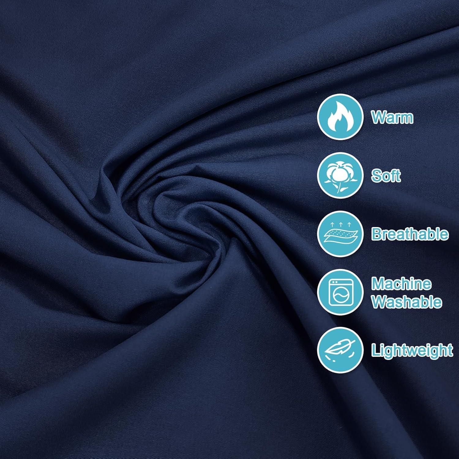 Saco de dormir forrado VVAYHUA 219x95 cm Azul Marino