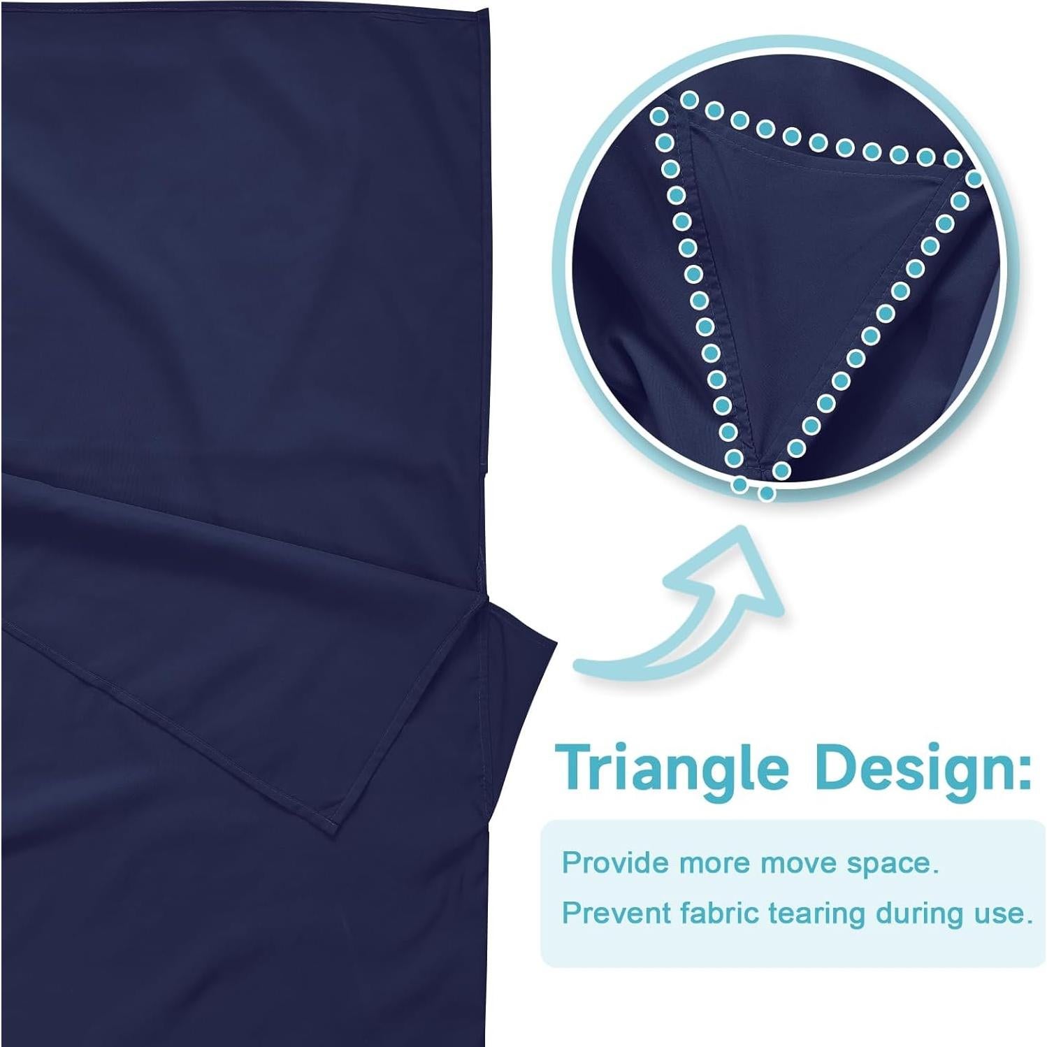 Saco de dormir forrado VVAYHUA 219x95 cm Azul Marino