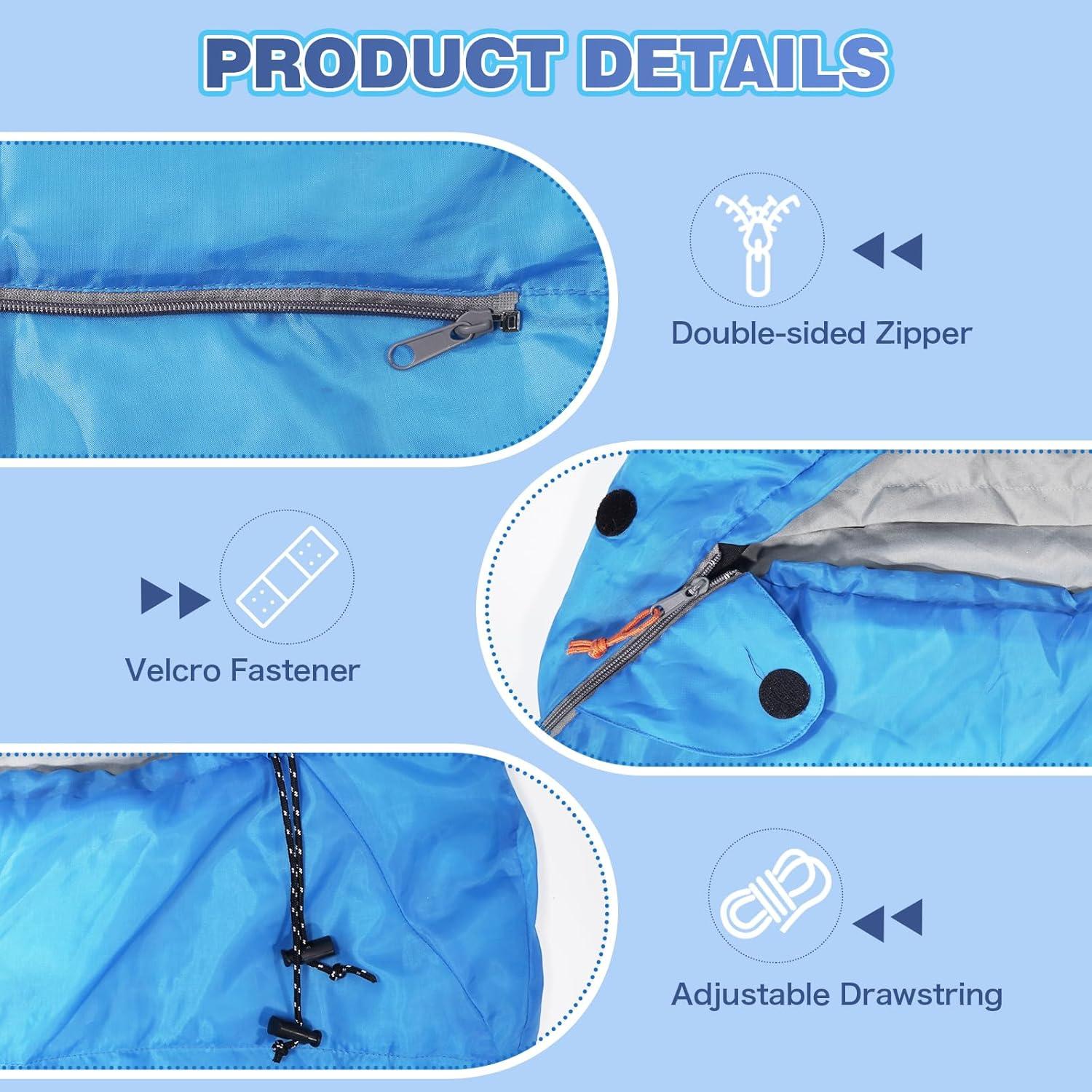 Saco de Dormir Ultra Ligero REDCAMP para Niños 3 Estaciones