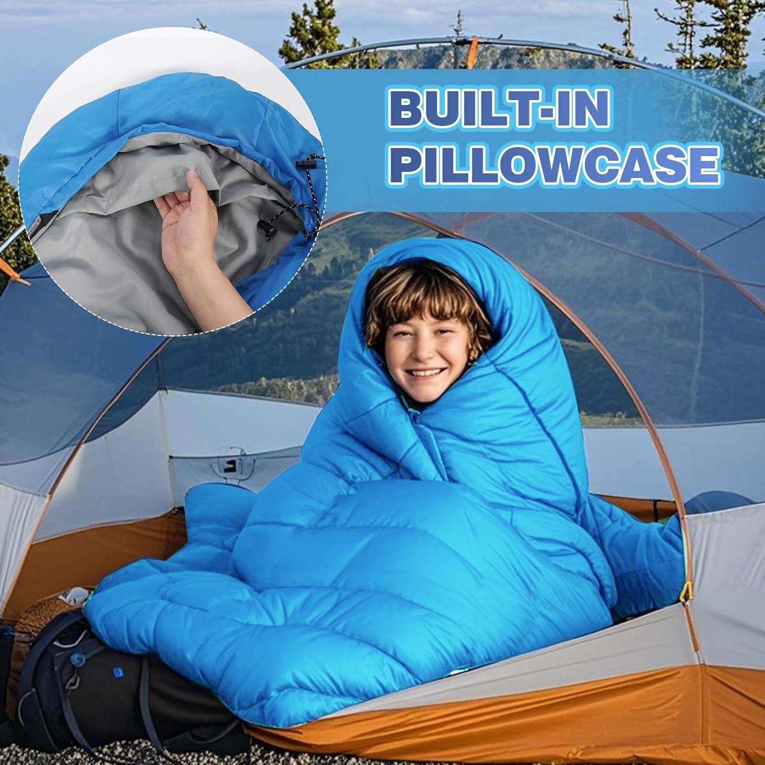 Saco de Dormir Ultra Ligero REDCAMP para Niños 3 Estaciones