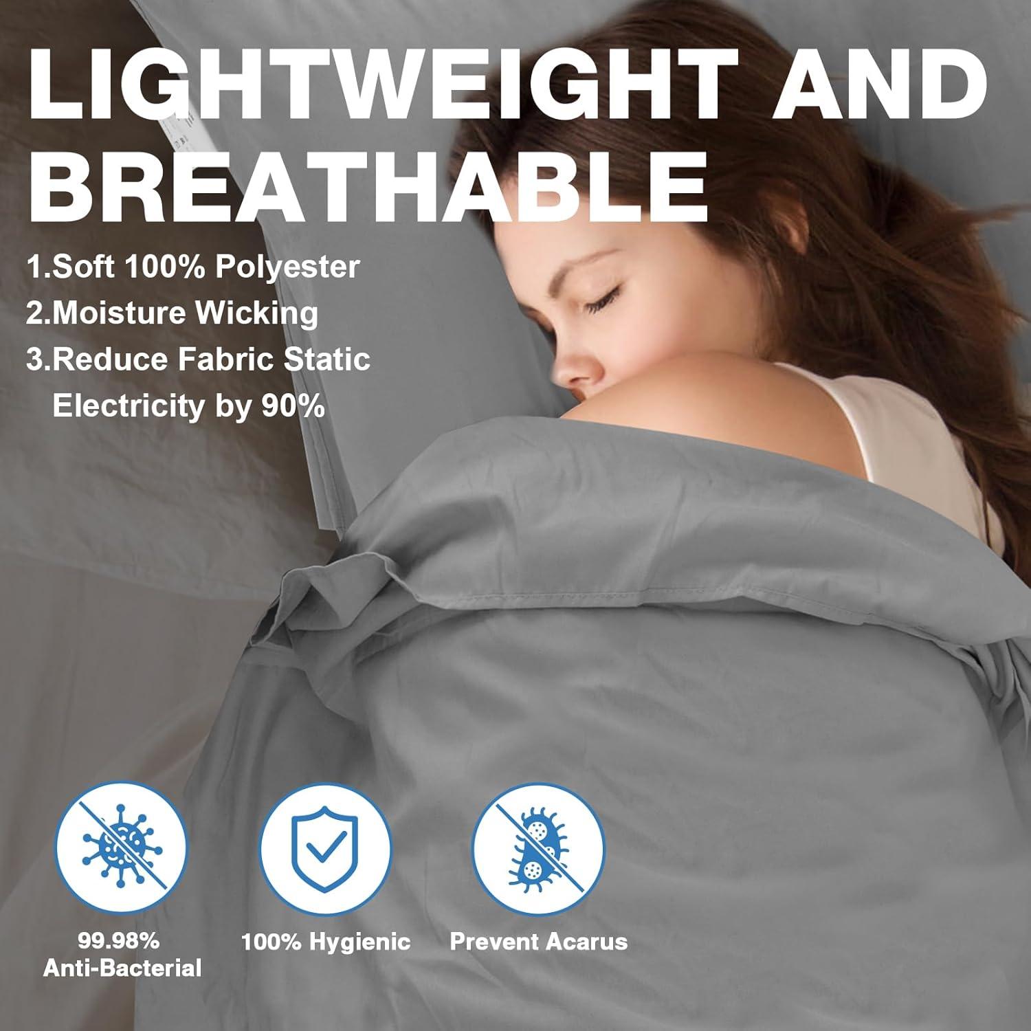 Forro de Saco de Dormir JAICOM 220x90 cm Poliéster Gris