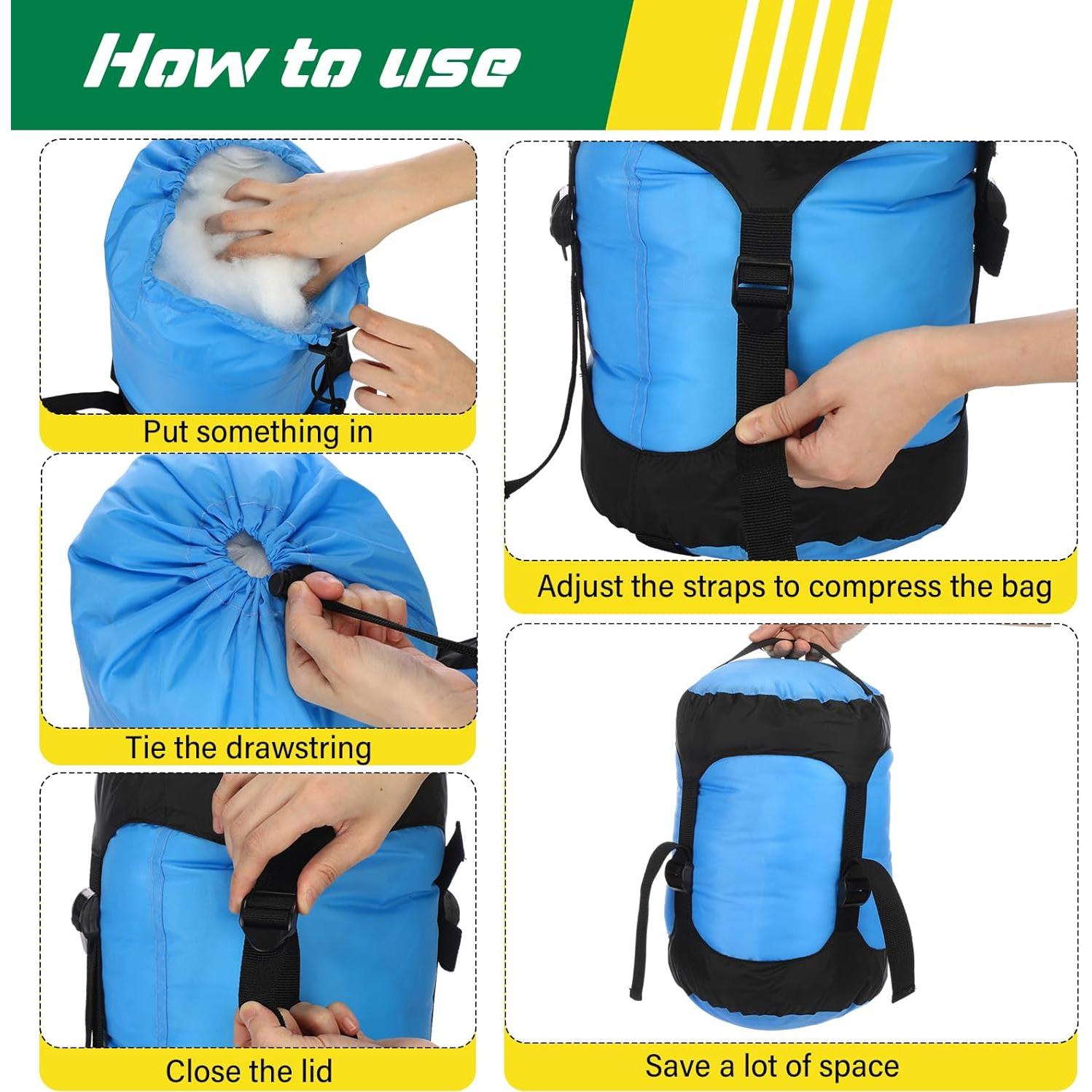 5 Sacos de Compresión Impermeables GliCraft 5L a 35L