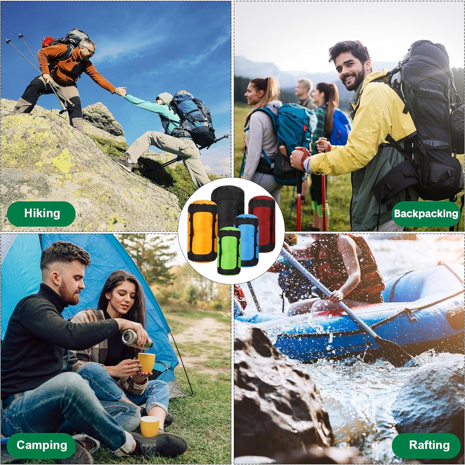 5 Sacos de Compresión Impermeables GliCraft 5L a 35L