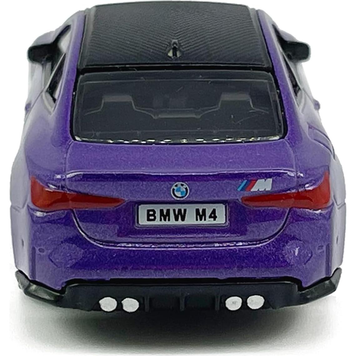 Coche de Juguete BMW M4 G82 2022 Escala 1:64 Morado