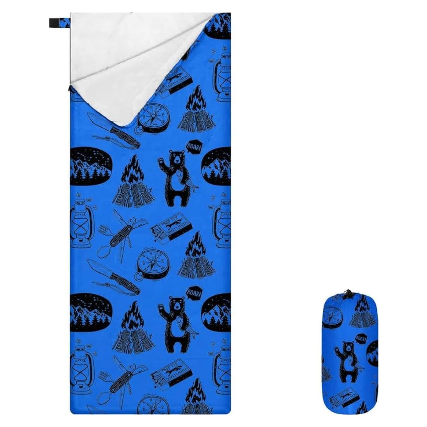 Saco de dormir ultraligero KidzAdventure 3 estaciones 140x120 cm