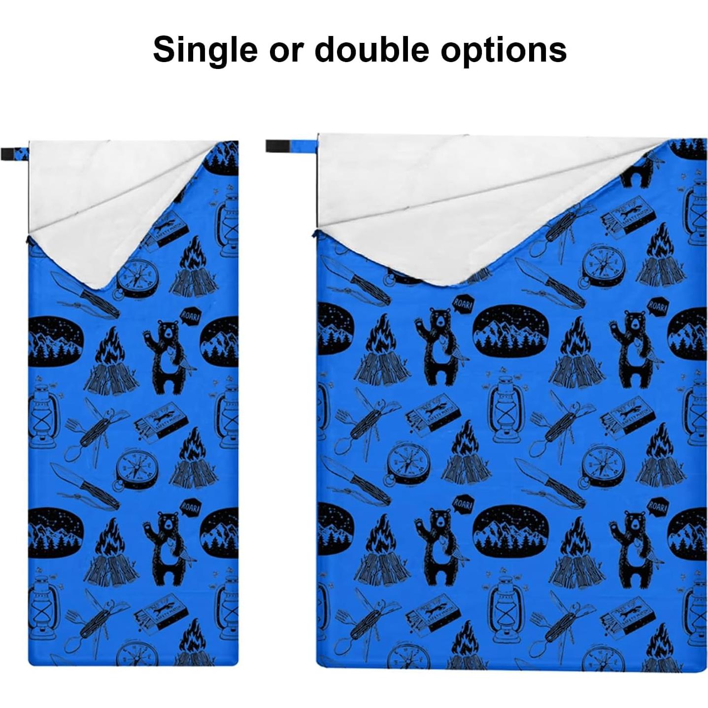 Saco de dormir ultraligero KidzAdventure 3 estaciones 140x120 cm