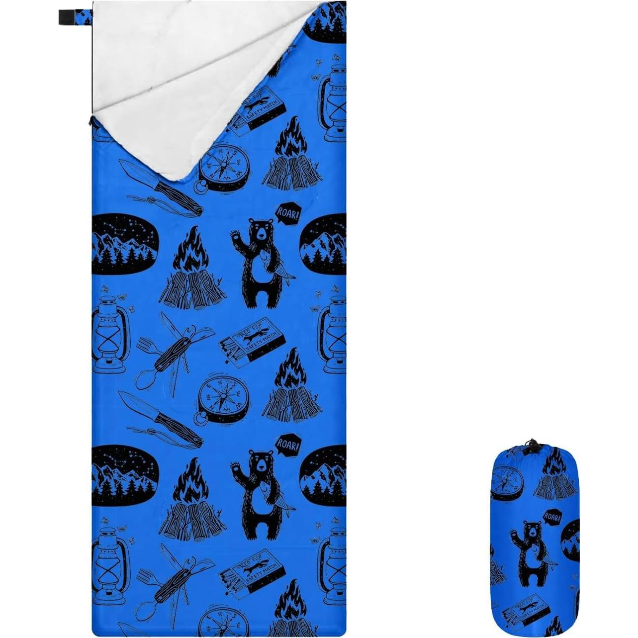 Saco de dormir ultraligero KidzAdventure 3 estaciones 140x120 cm