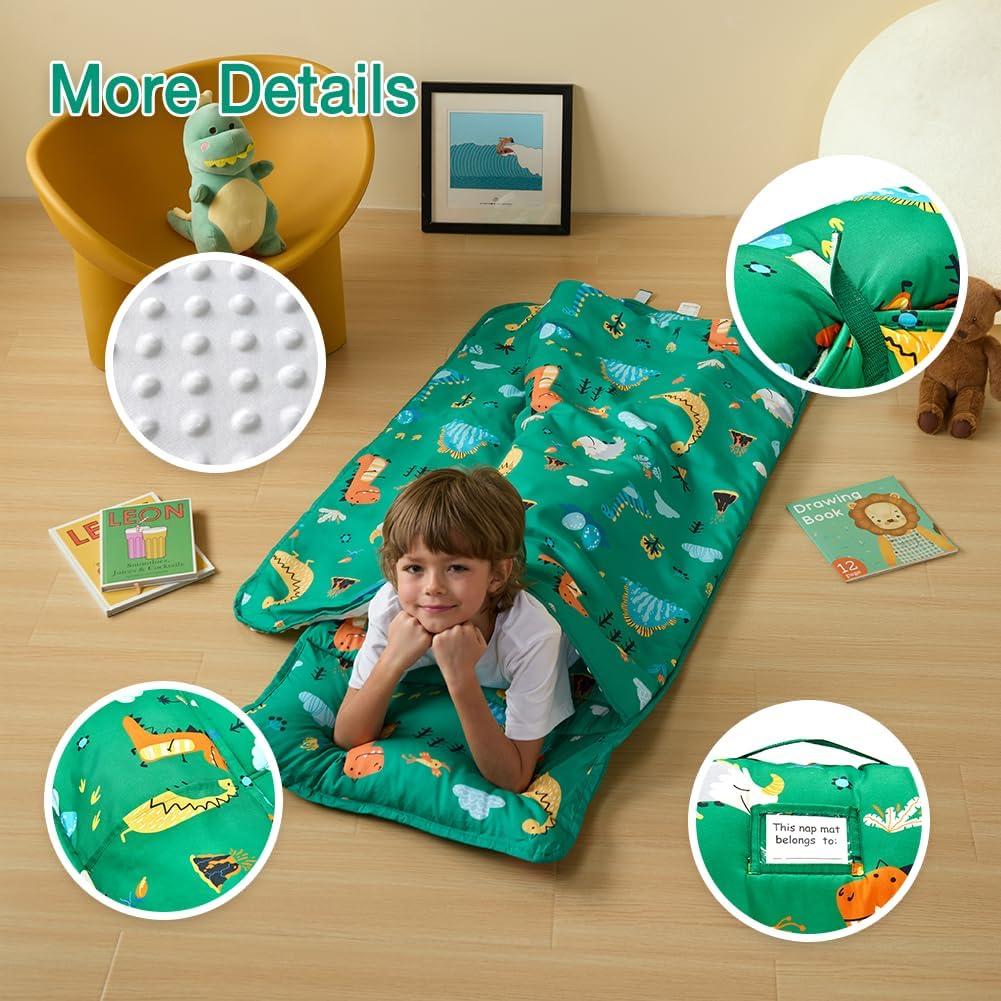 Esterilla de Siesta para Niños beeweed Dinosaurio 58x132 cm