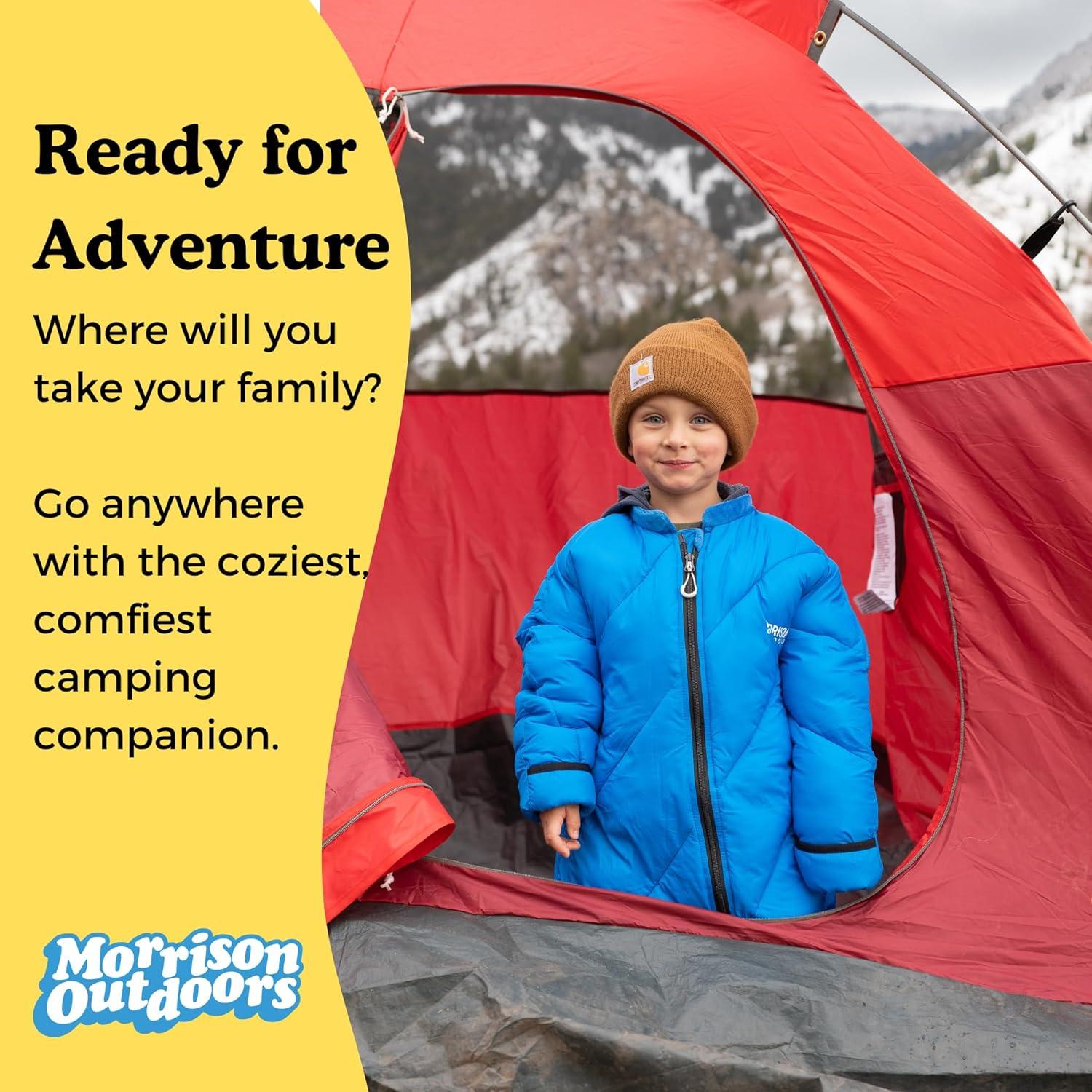 Saco de dormir para niños Morrison Outdoors 40° Verde 2-4 años