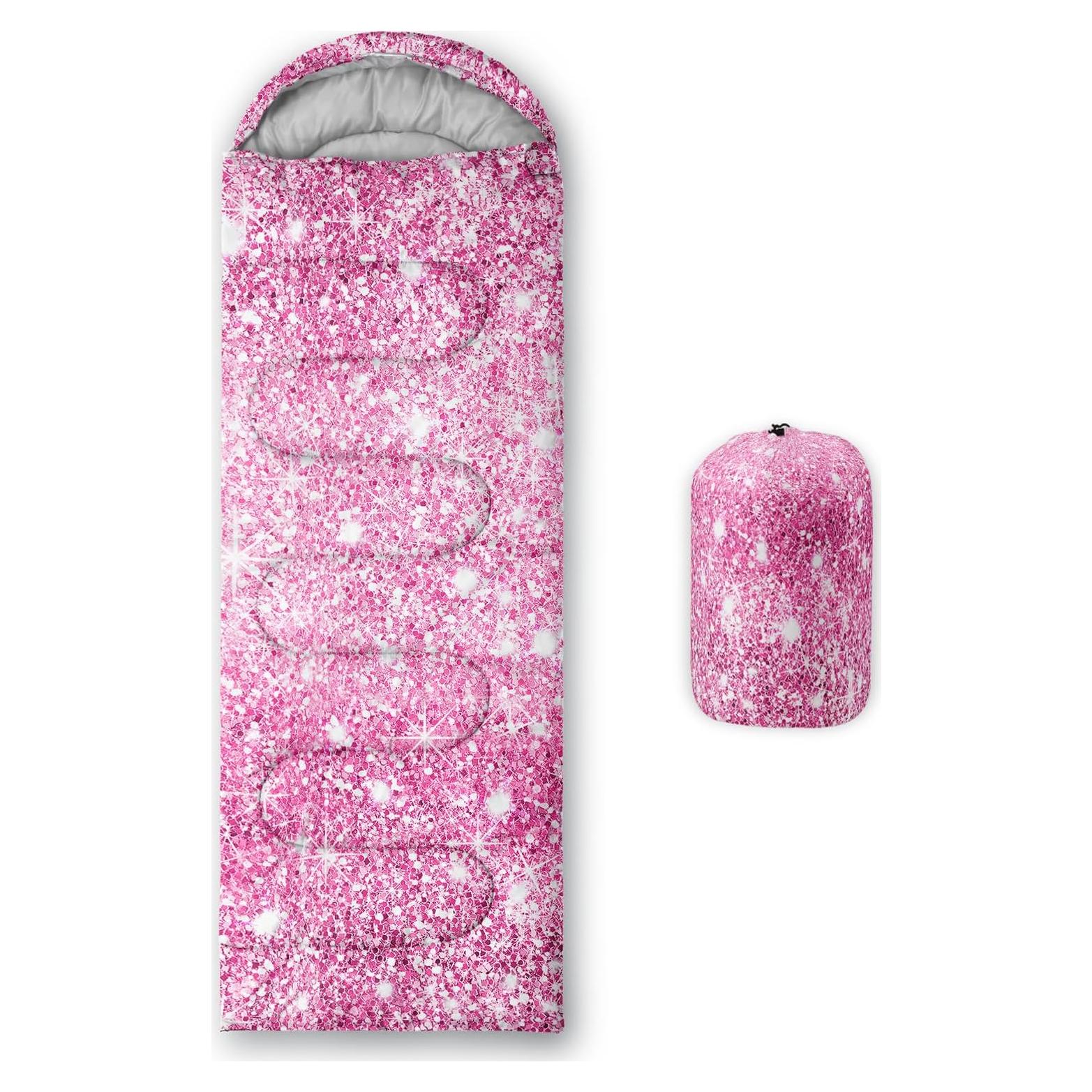 Saco de dormir Nttopship SD0002 individual 80x230 cm rosa