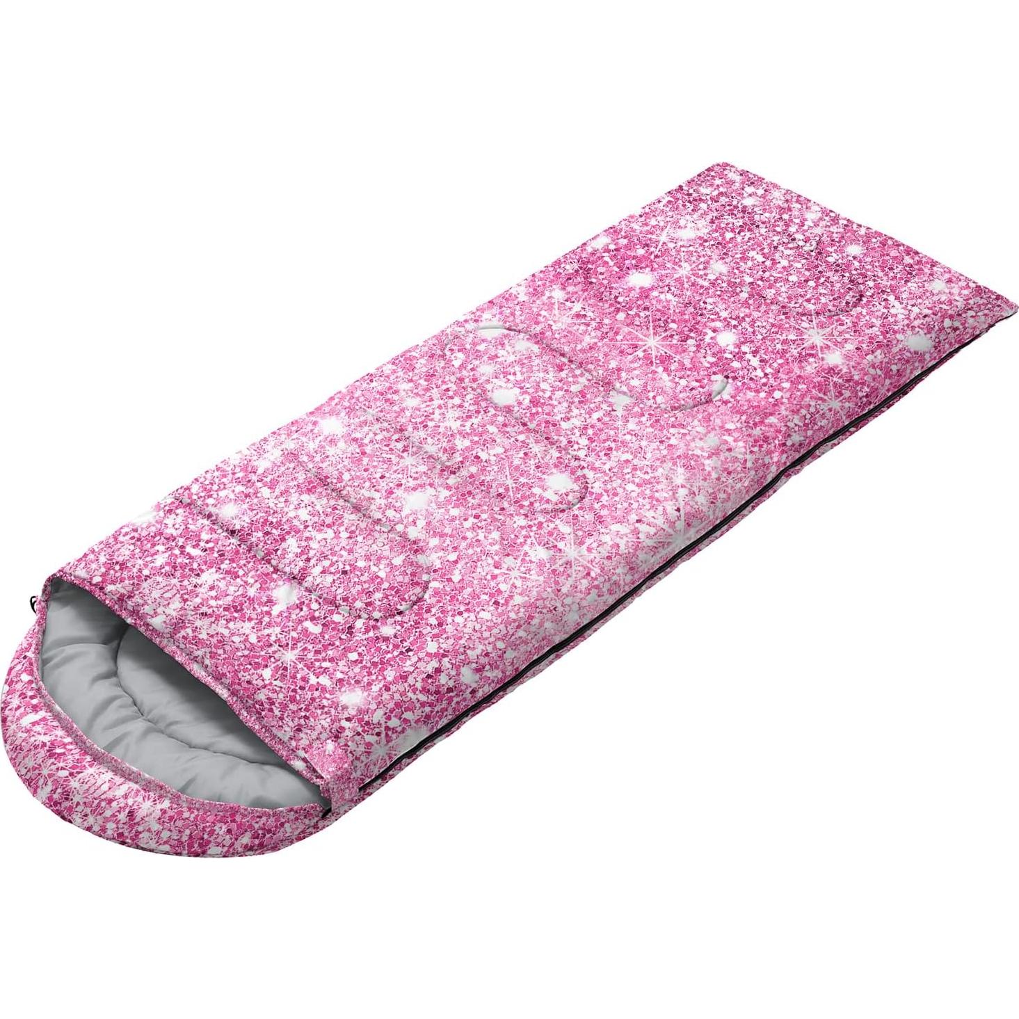 Saco de dormir Nttopship SD0002 individual 80x230 cm rosa