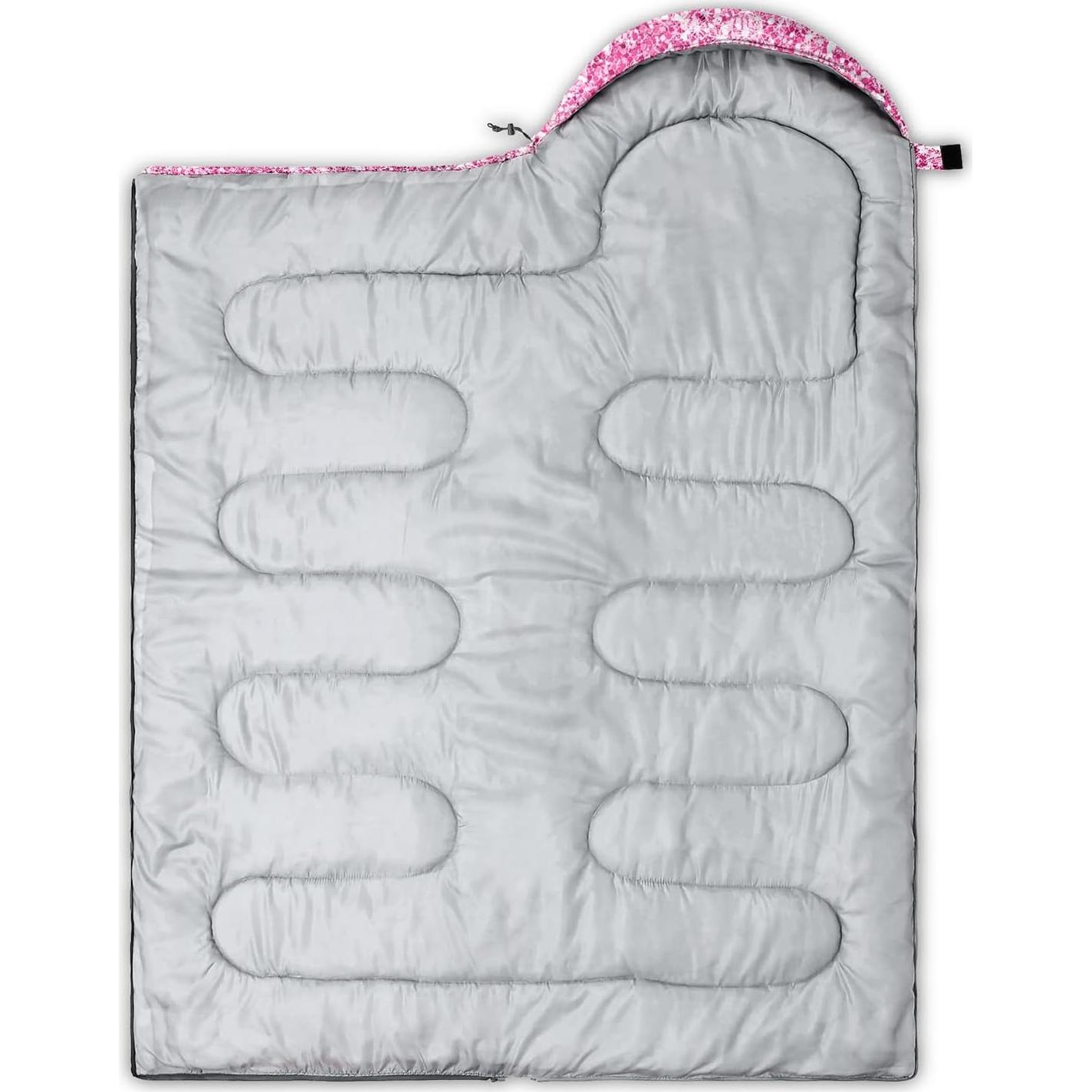 Saco de dormir Nttopship SD0002 individual 80x230 cm rosa