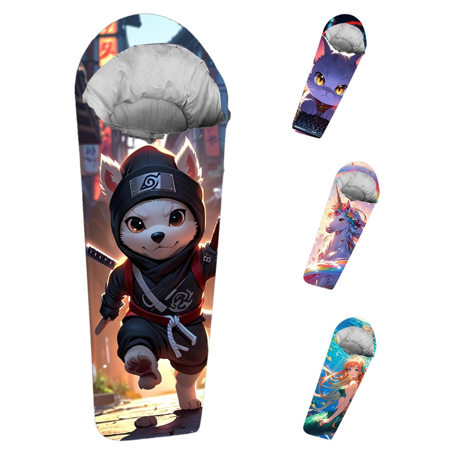 Saco de dormir momia KidzAdventure 185 cm 0-15 °C para niños