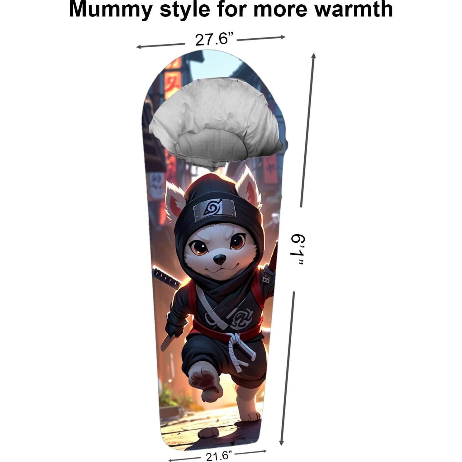 Saco de dormir momia KidzAdventure 185 cm 0-15 °C para niños