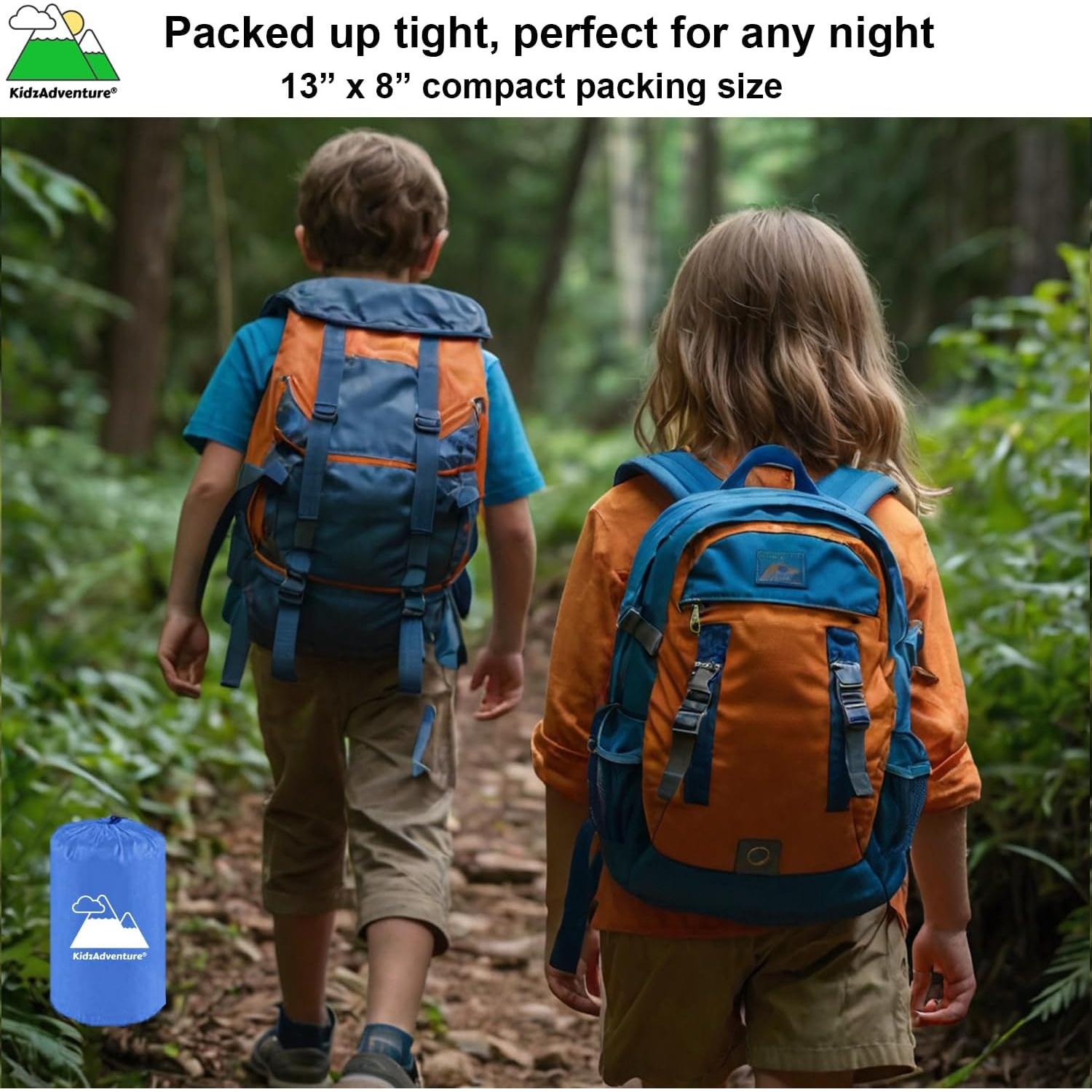 Saco de dormir momia KidzAdventure 185 cm 0-15 °C para niños