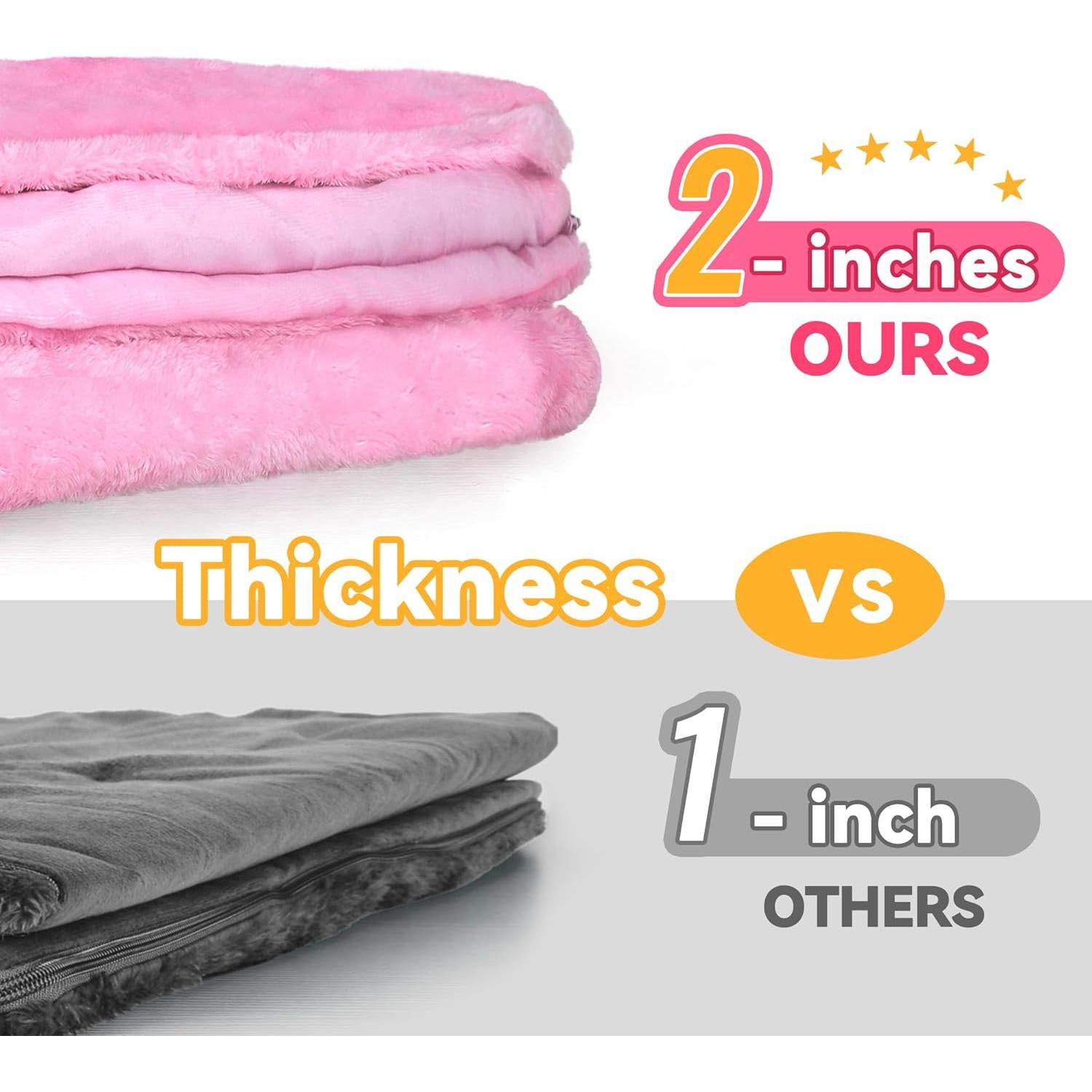 Saco de Dormir iPlay, iLearn Unicornio Rosa 2 en 1 para Niños