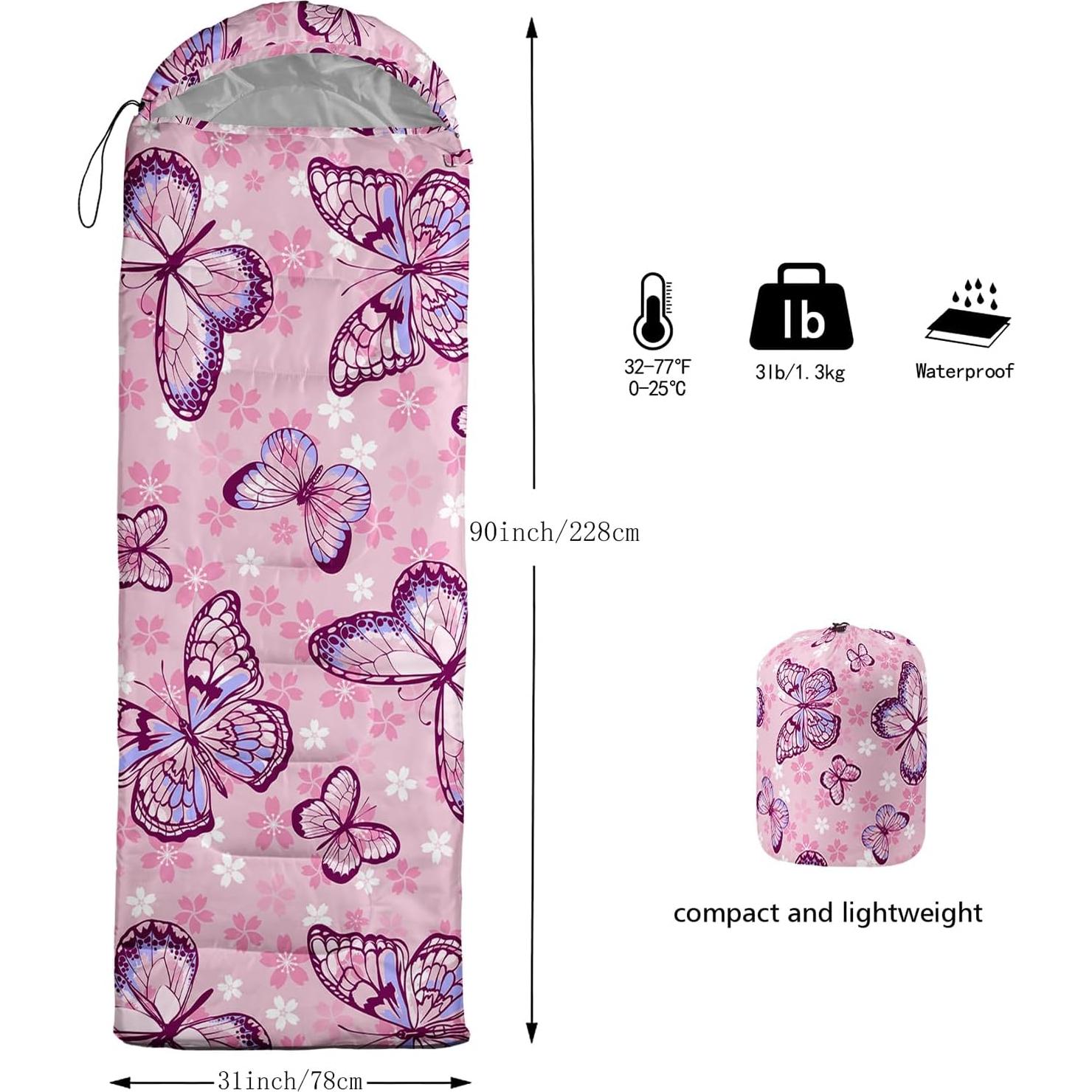 Saco de Dormir Nttopship 3 Estaciones Adultos Niños 80x230cm